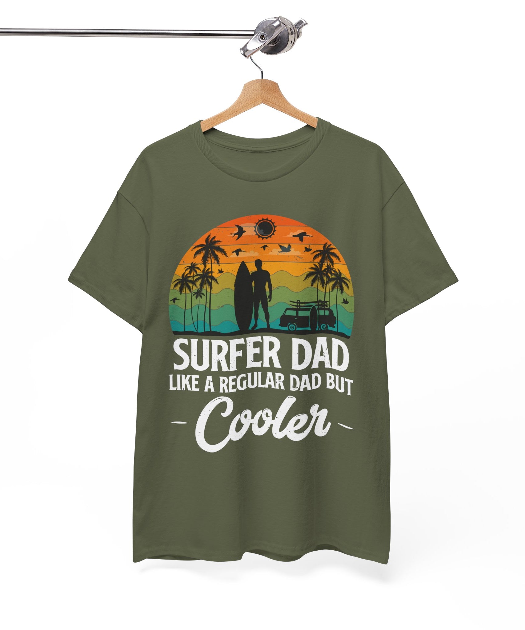 Vintage Surf Van & Palm Tree T-Shirt | Gallory Hive