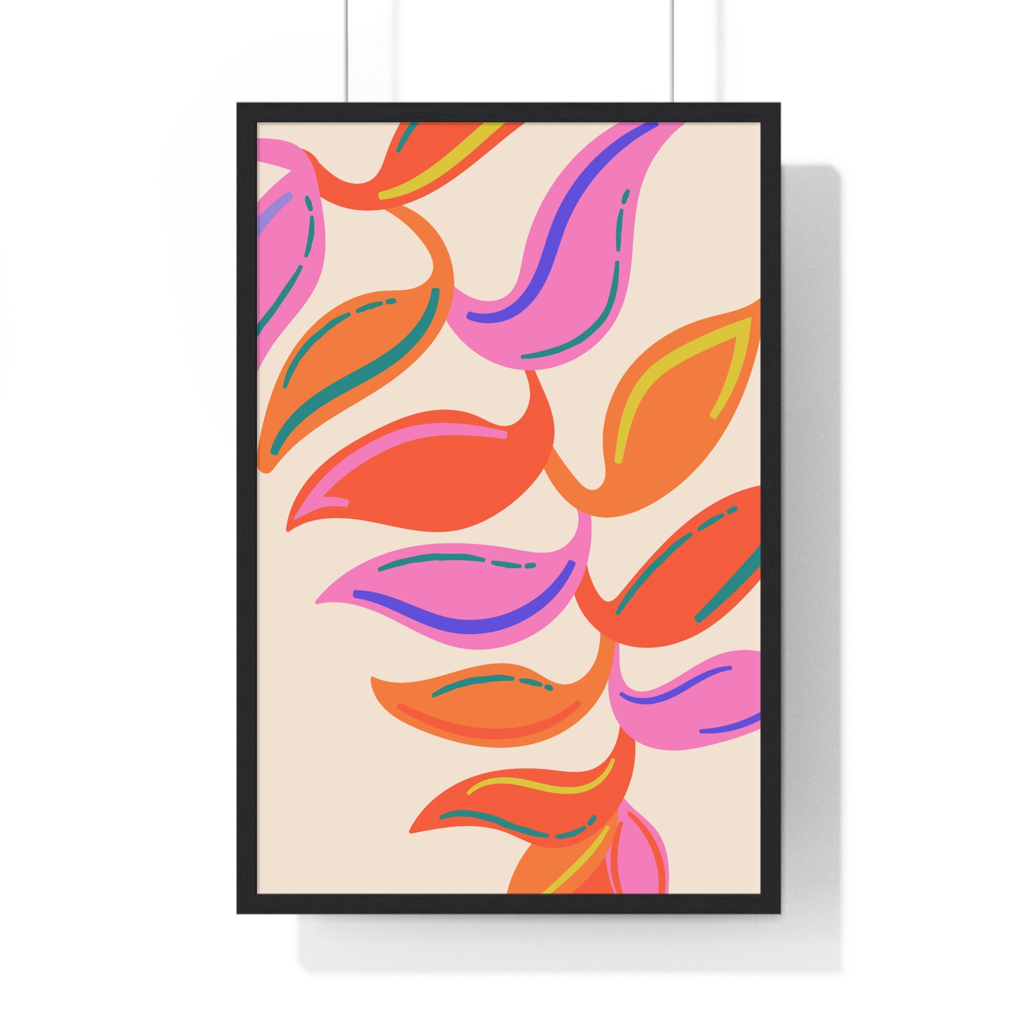 Modern Botanical Whimsy – Premium Framed Posters on Museum-Quality Matte Paper