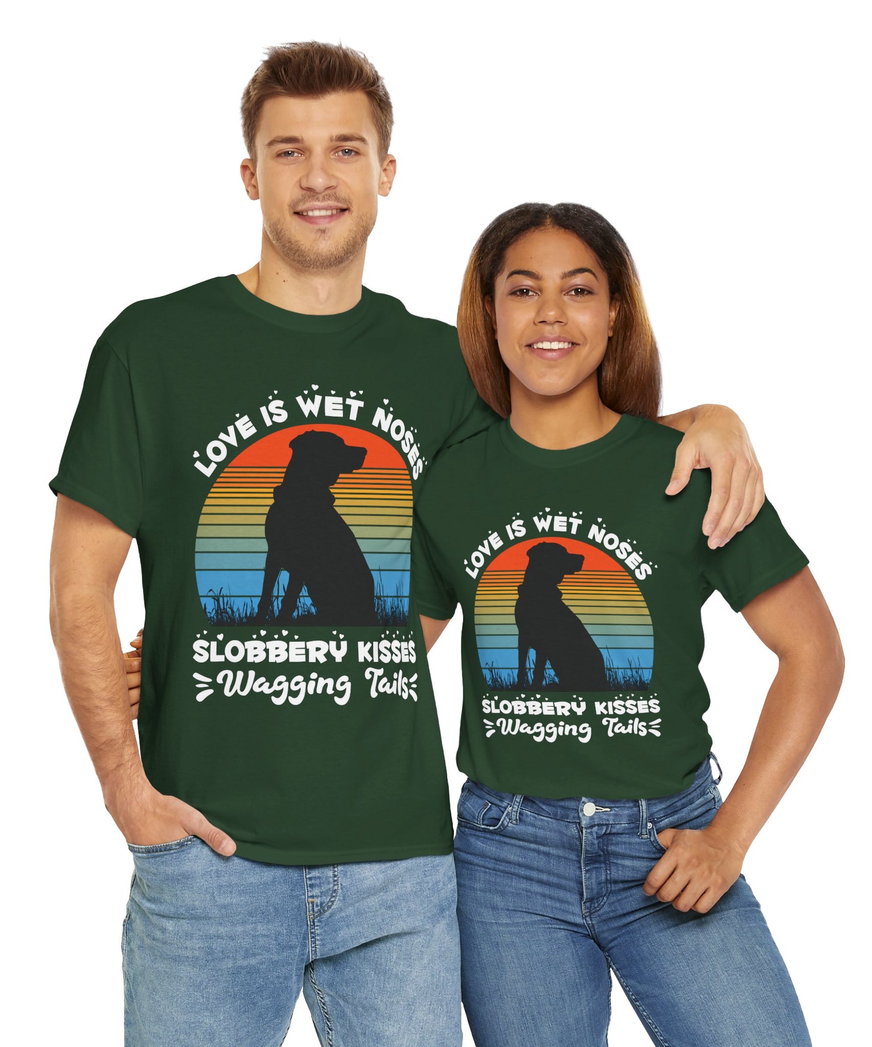 Funny Dog Lover Graphic Tee - Wet Noses