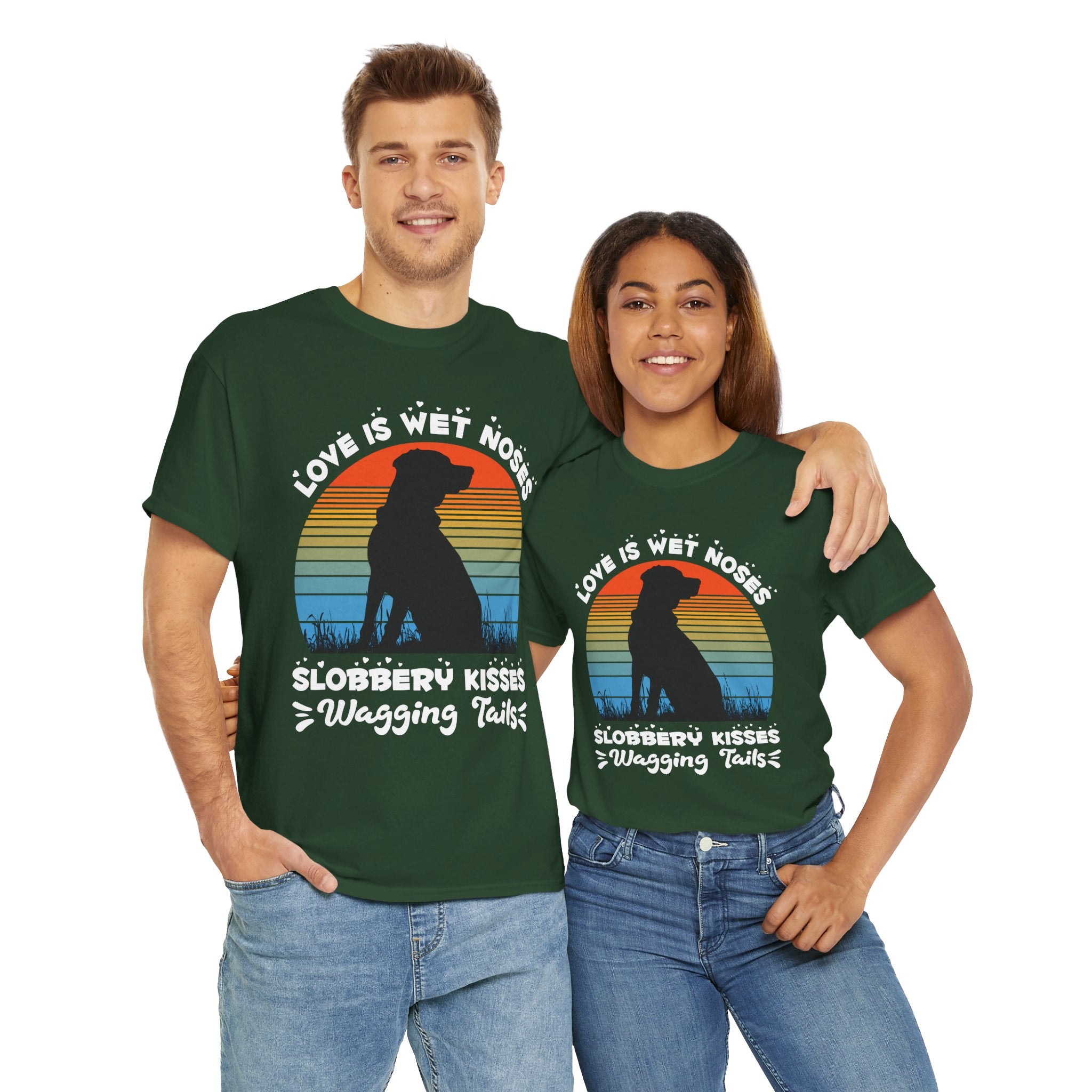 Funny Dog Lover Graphic Tee - Wet Noses