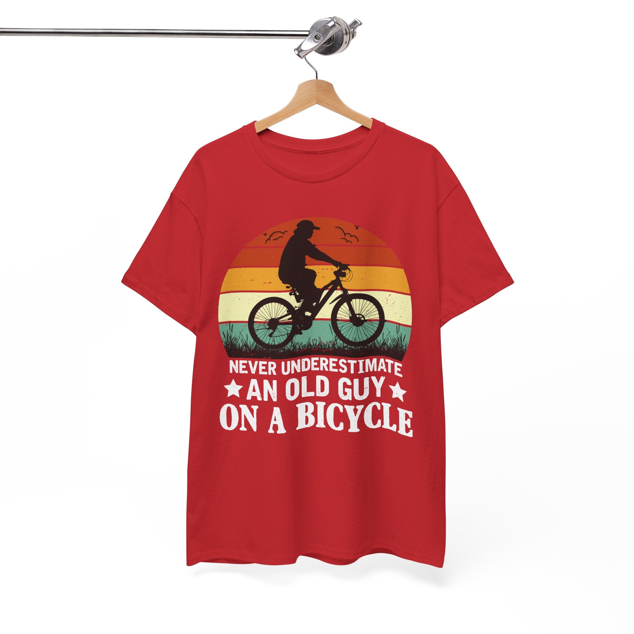 Retro Old Guy On Bicycle Shirt