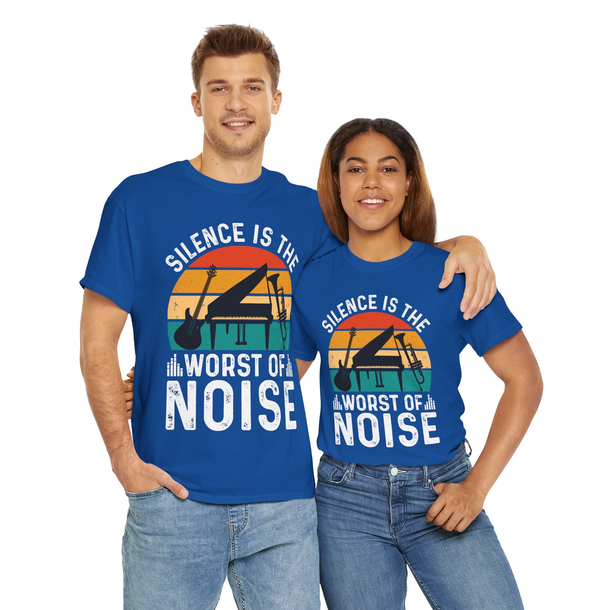 Retro Music Lover-Shirt - Silence Noise Tee