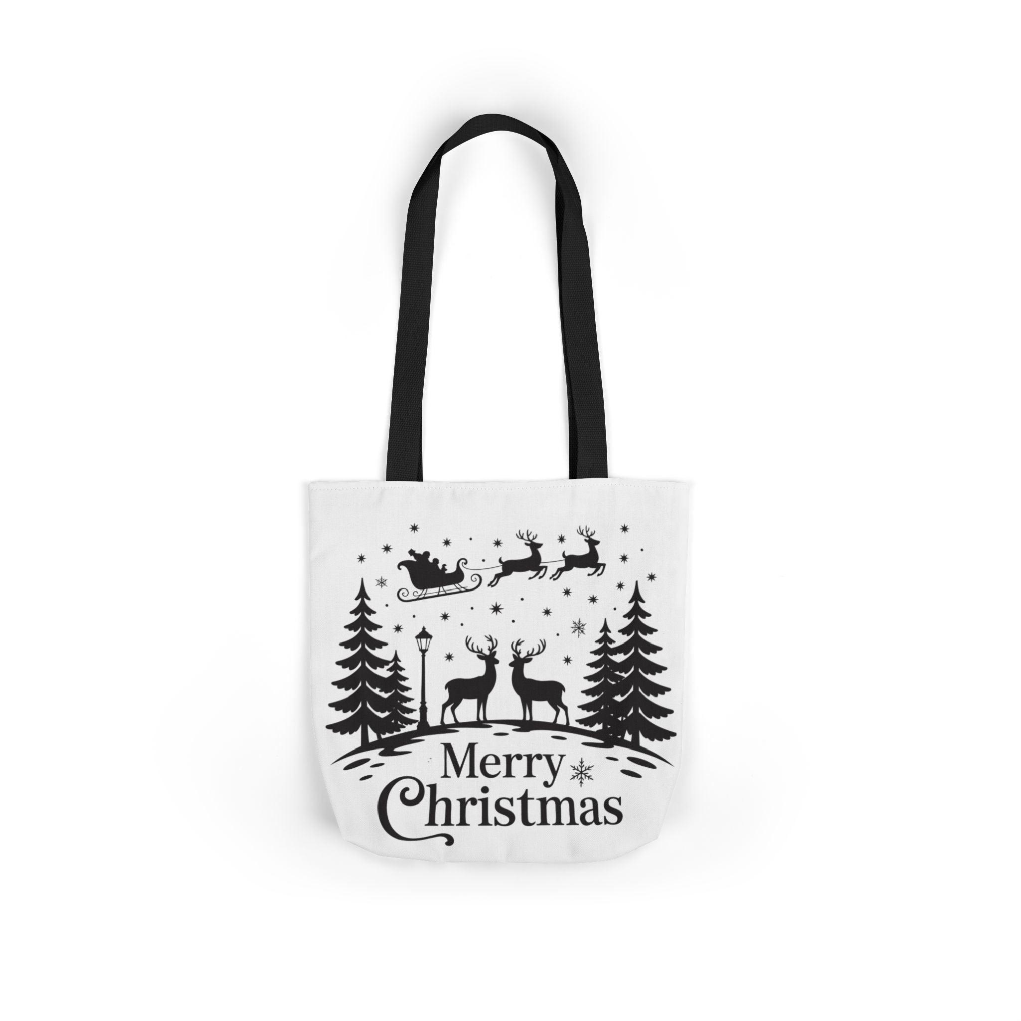 Merry Christmas Reindeer & Palm Trees Tote Bag