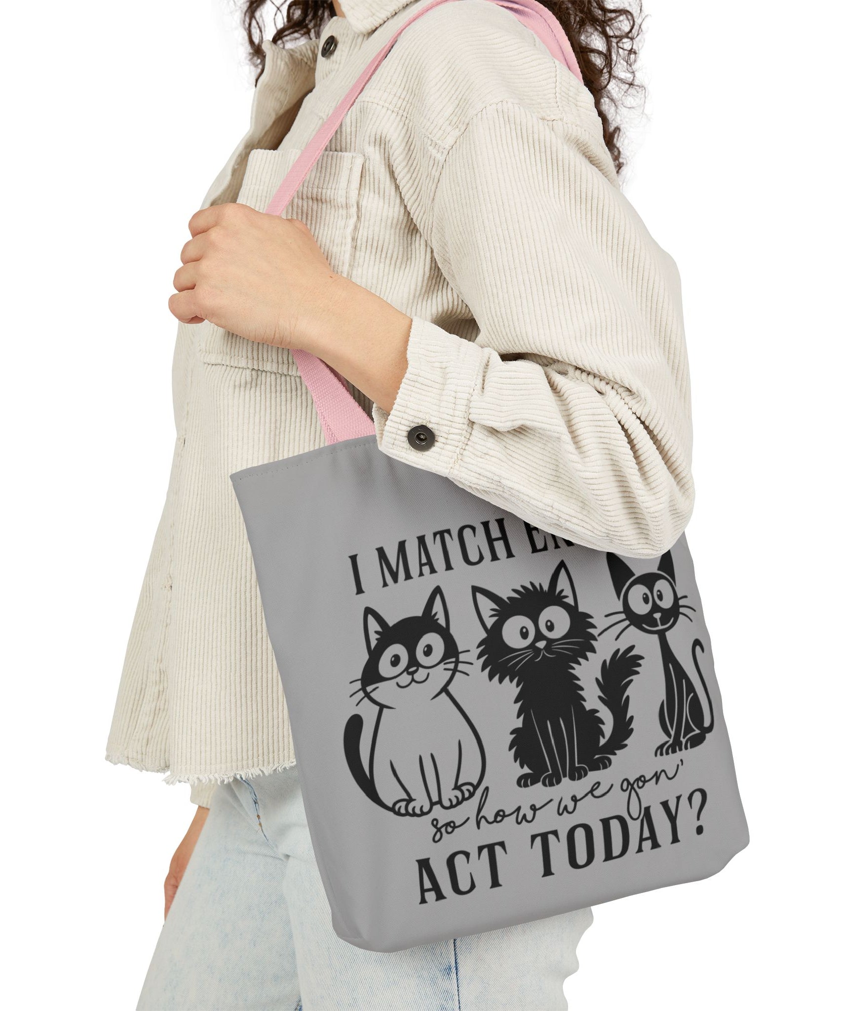 Gift for Cat Lovers – Light Grey Tote Bag | Gallory Hive