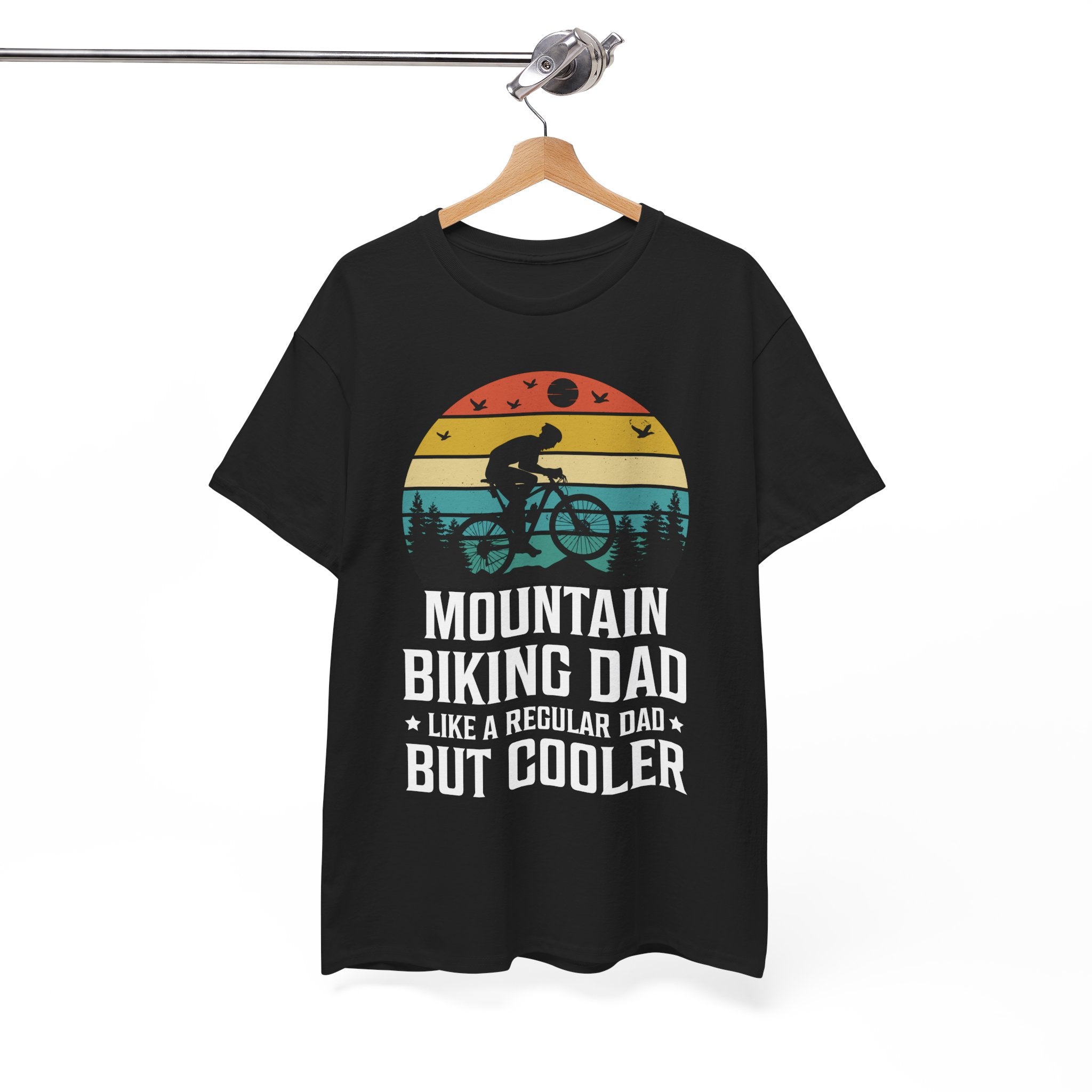 Retro Mountain Biking Dad Tee - Unique Gift Idea | Gallory Hive