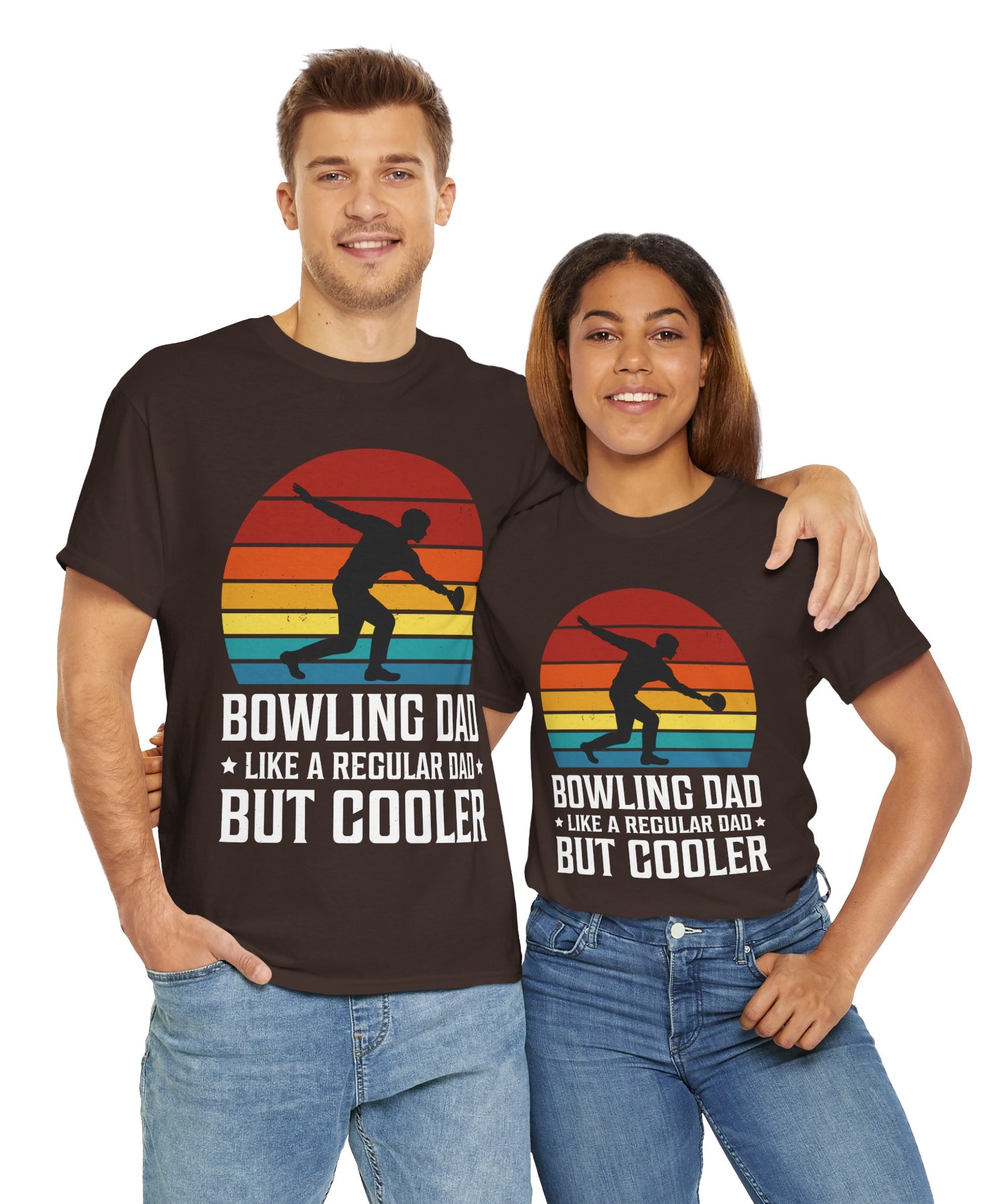 Retro Bowling Dad Tee - Unique Father's Day Gift