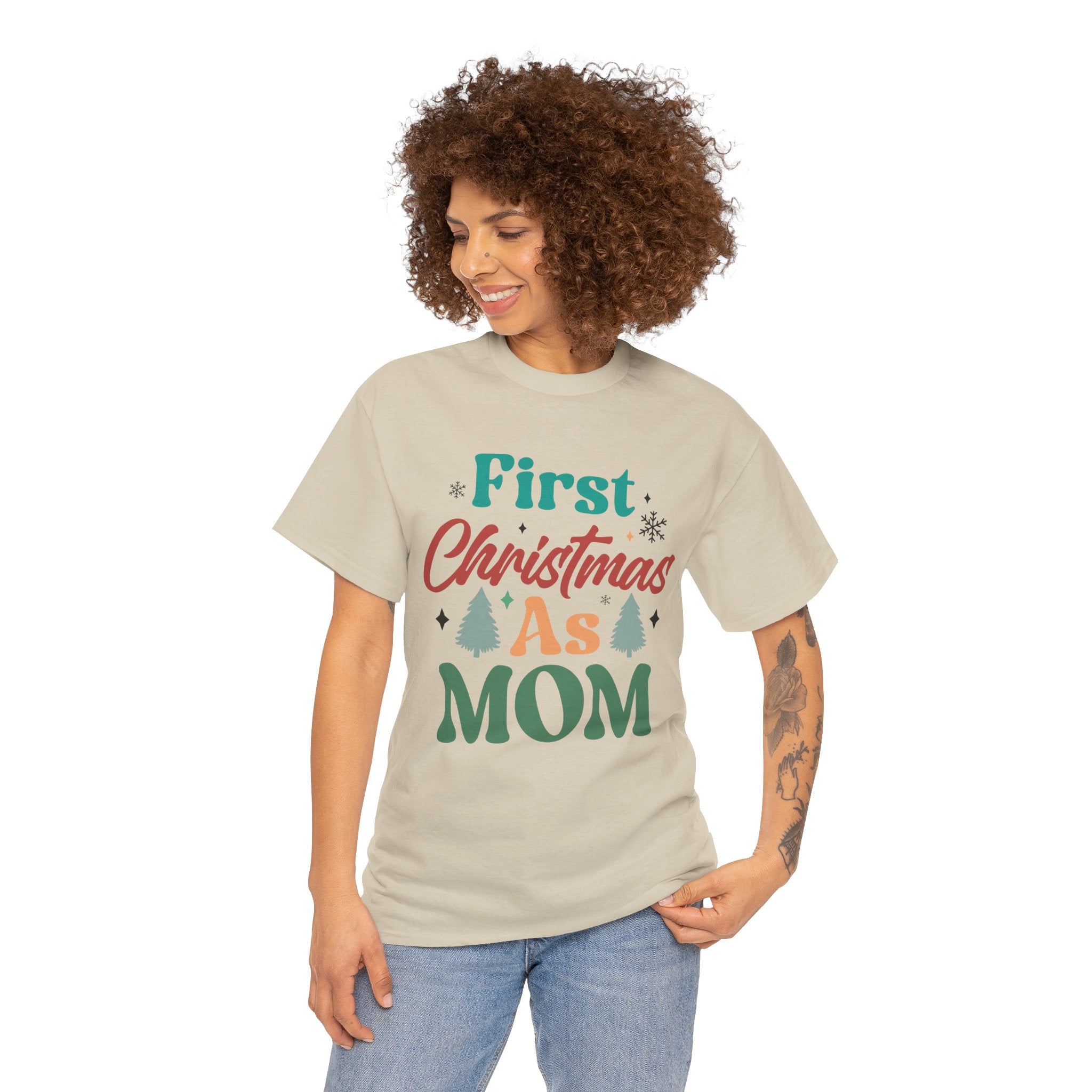 First Christmas as Mom T-Shirt | Gallory Hive