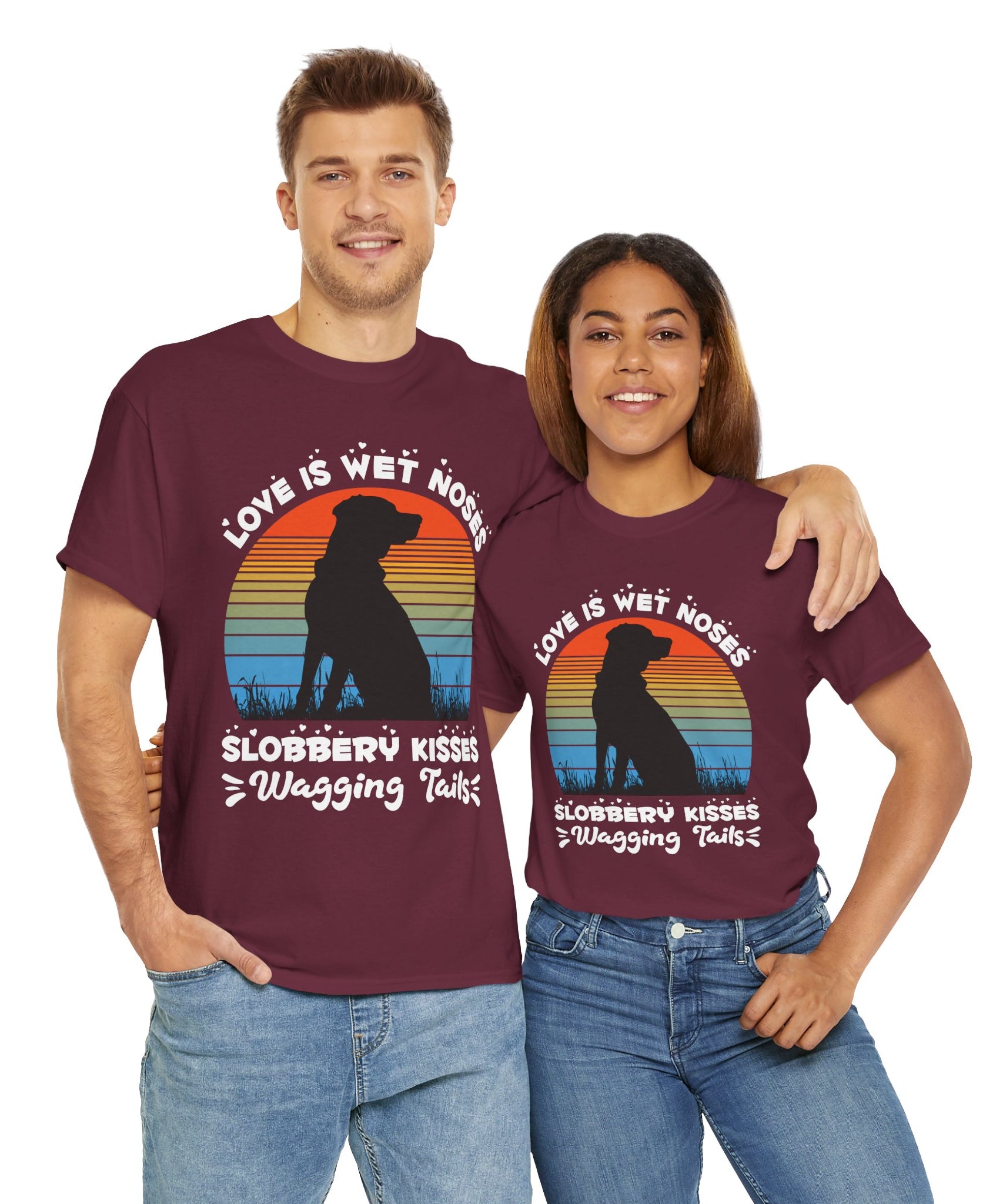 Funny Dog Lover Graphic Tee - Wet Noses