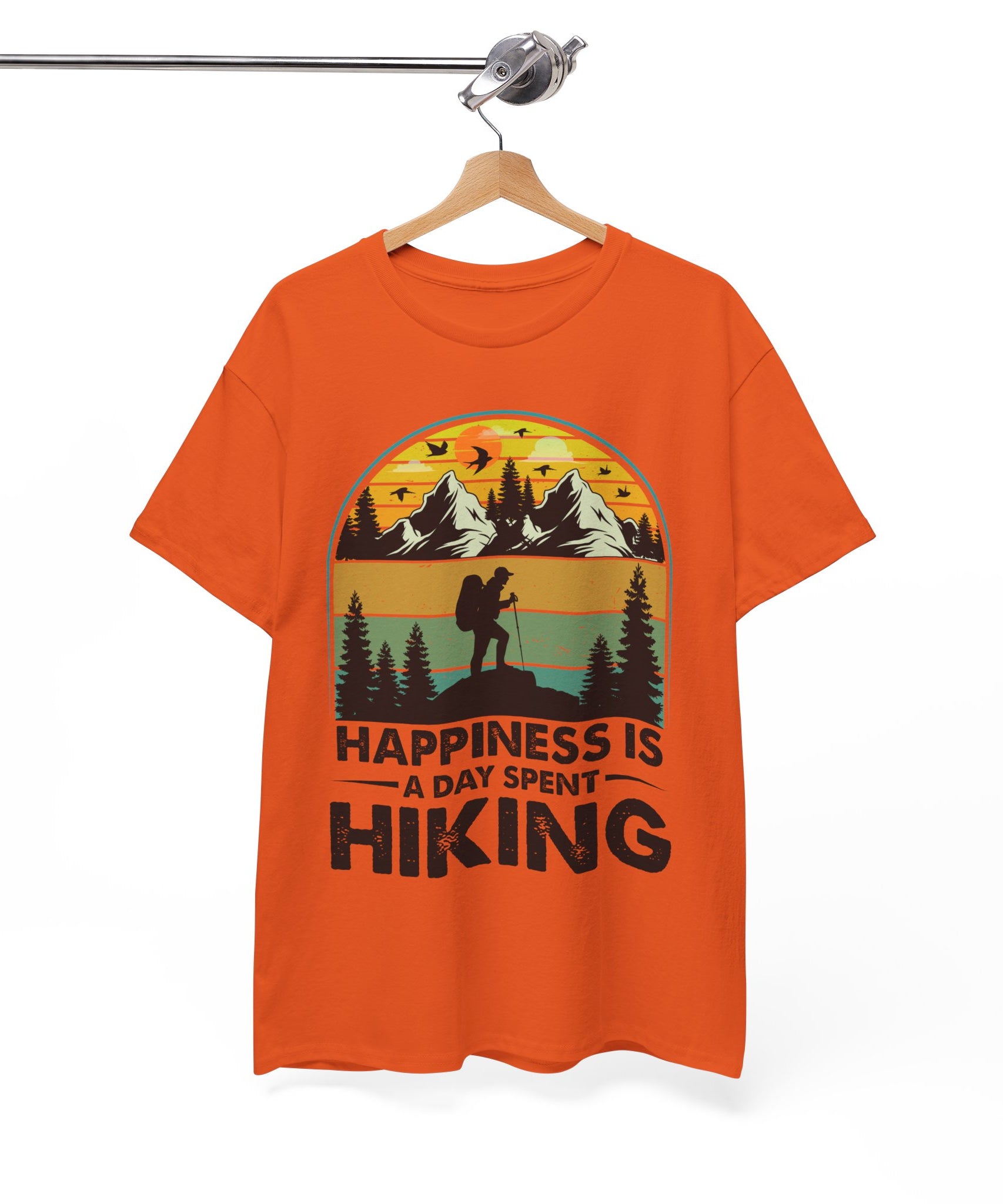 Vintage Hiker Sunset Mountain Tee