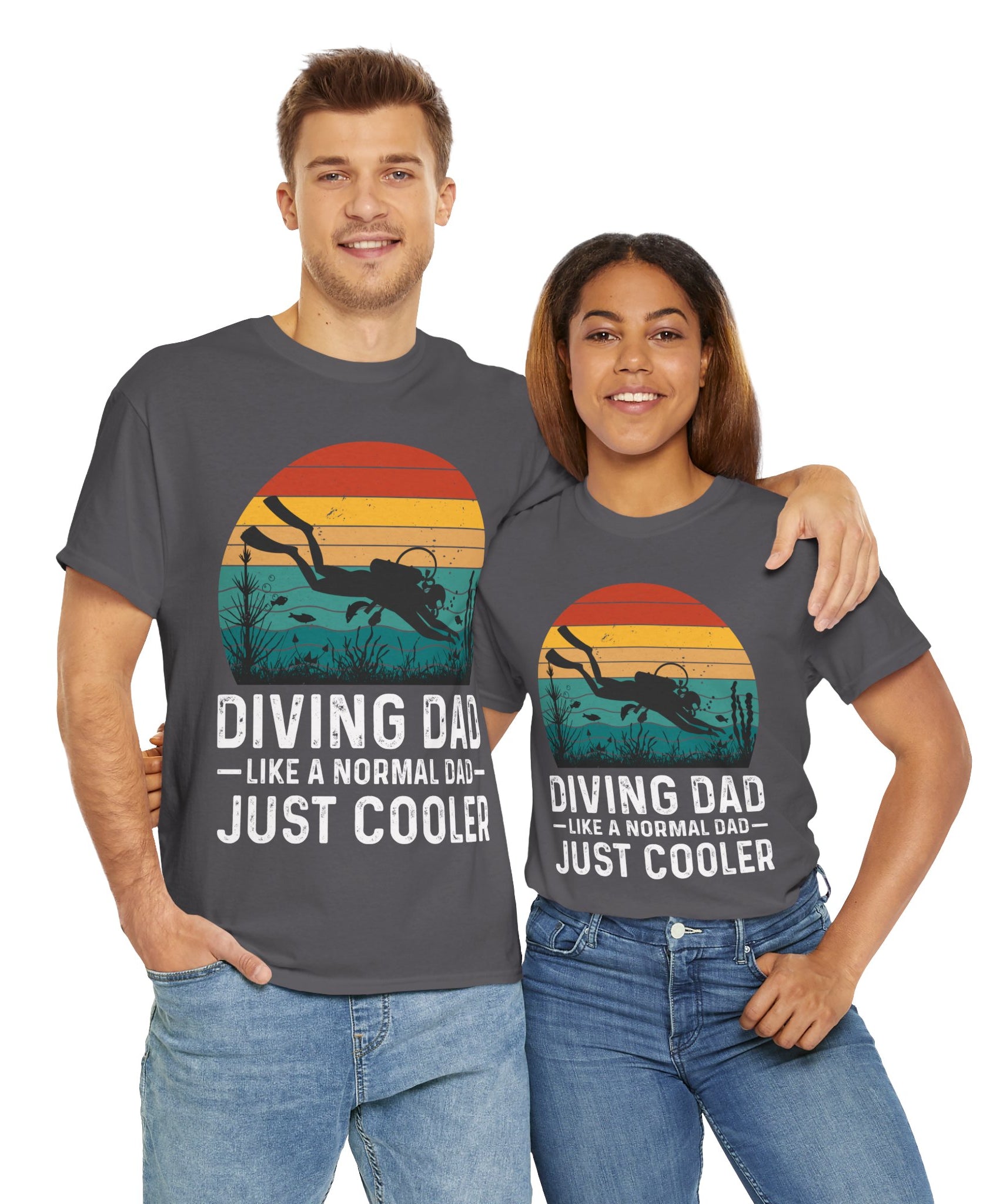 Diving Dad T-Shirt - Retro Scuba Design