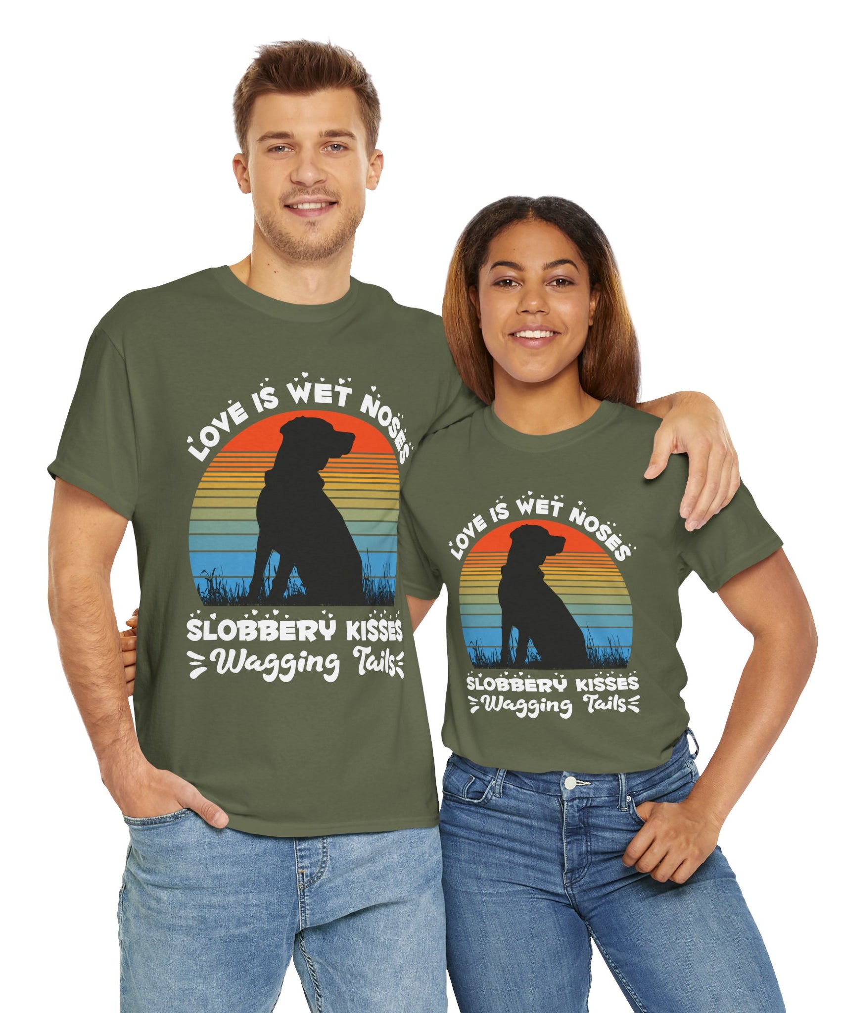Funny Dog Lover Graphic Tee - Wet Noses