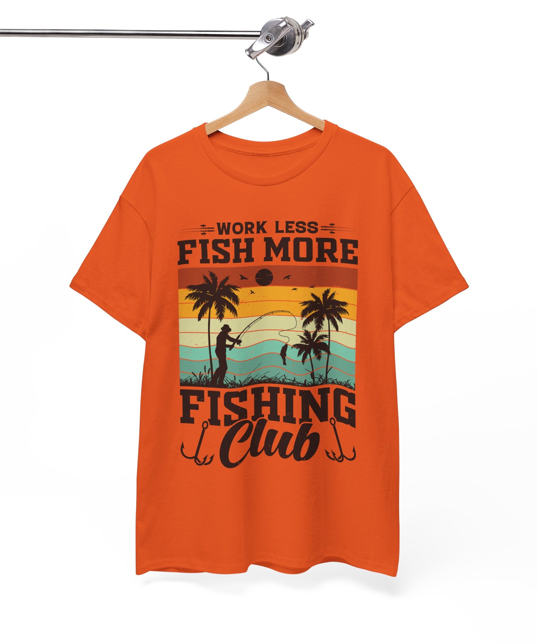 Retro Fisherman Sunset T-Shirt | Gallory Hive