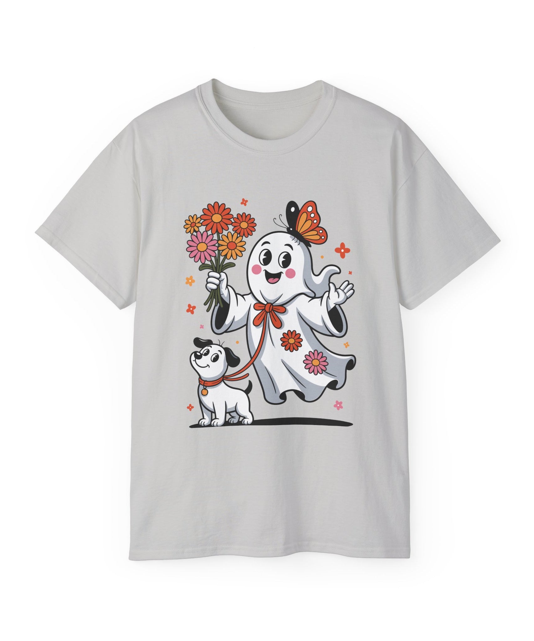 Halloween Ghost Dog Tee - Adorable Design | Gallory Hive