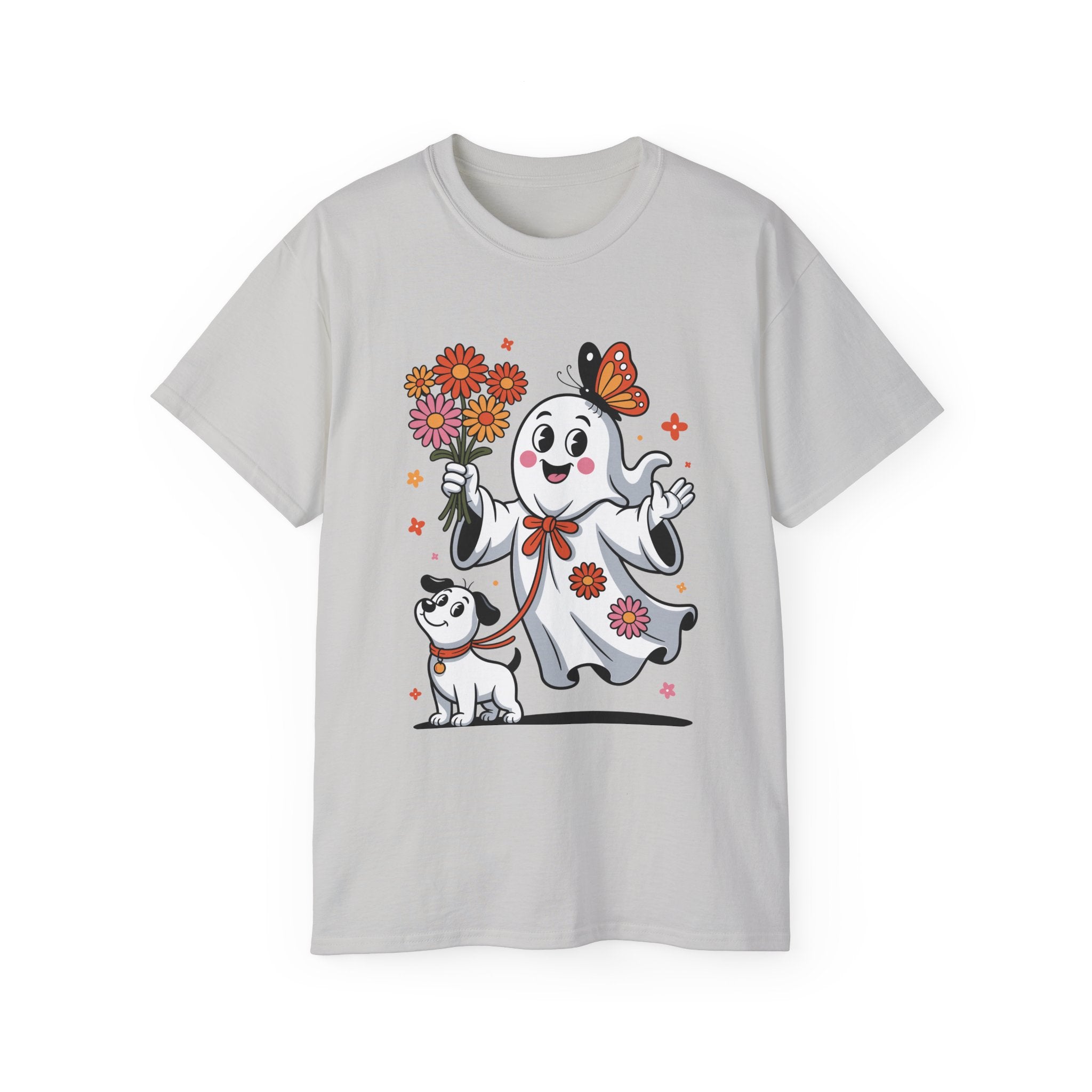 Halloween Ghost Dog Tee - Adorable Design | Gallory Hive