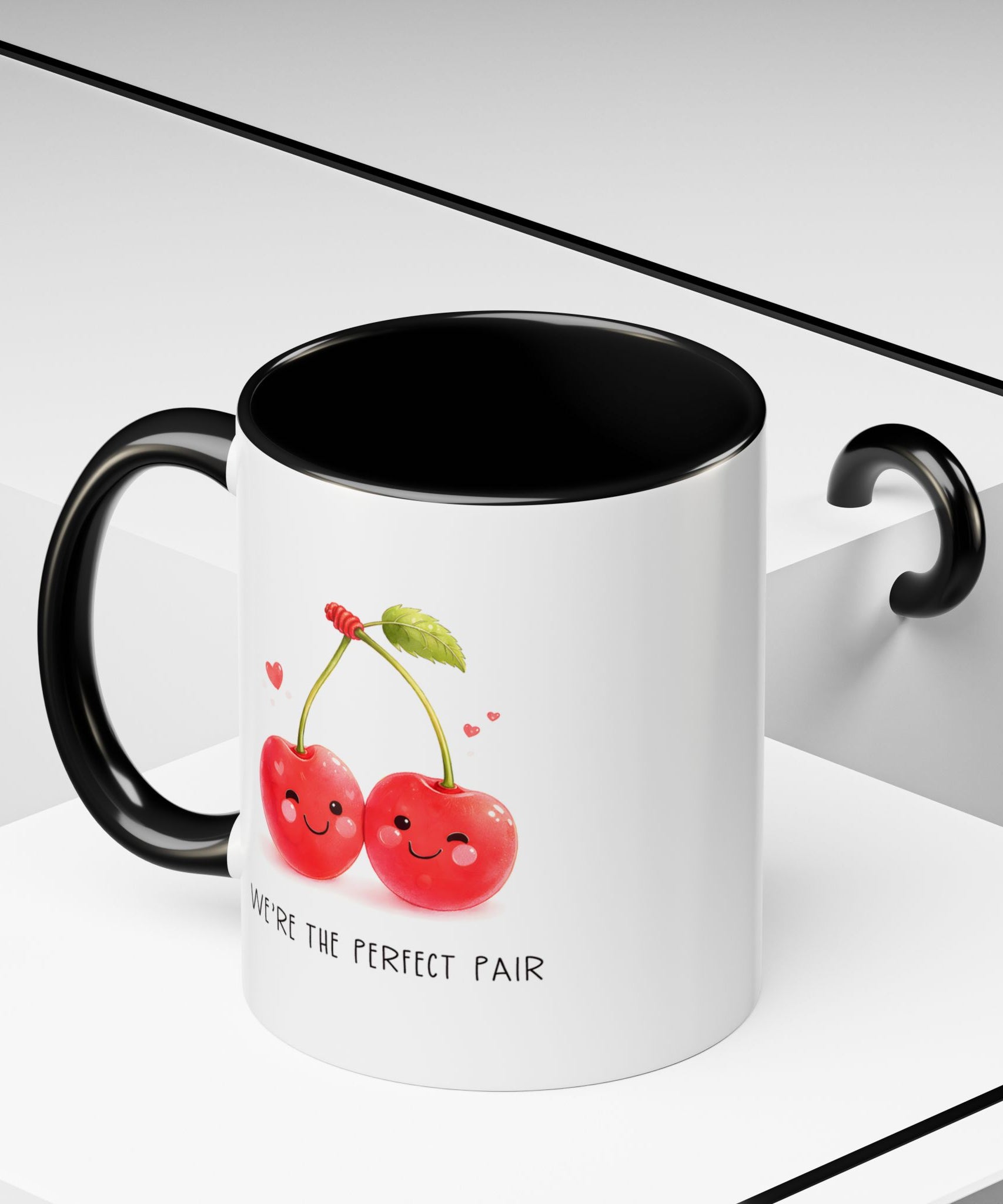 Funny Cherry Couple Ceramic Coffee Mug | Gallory Hive