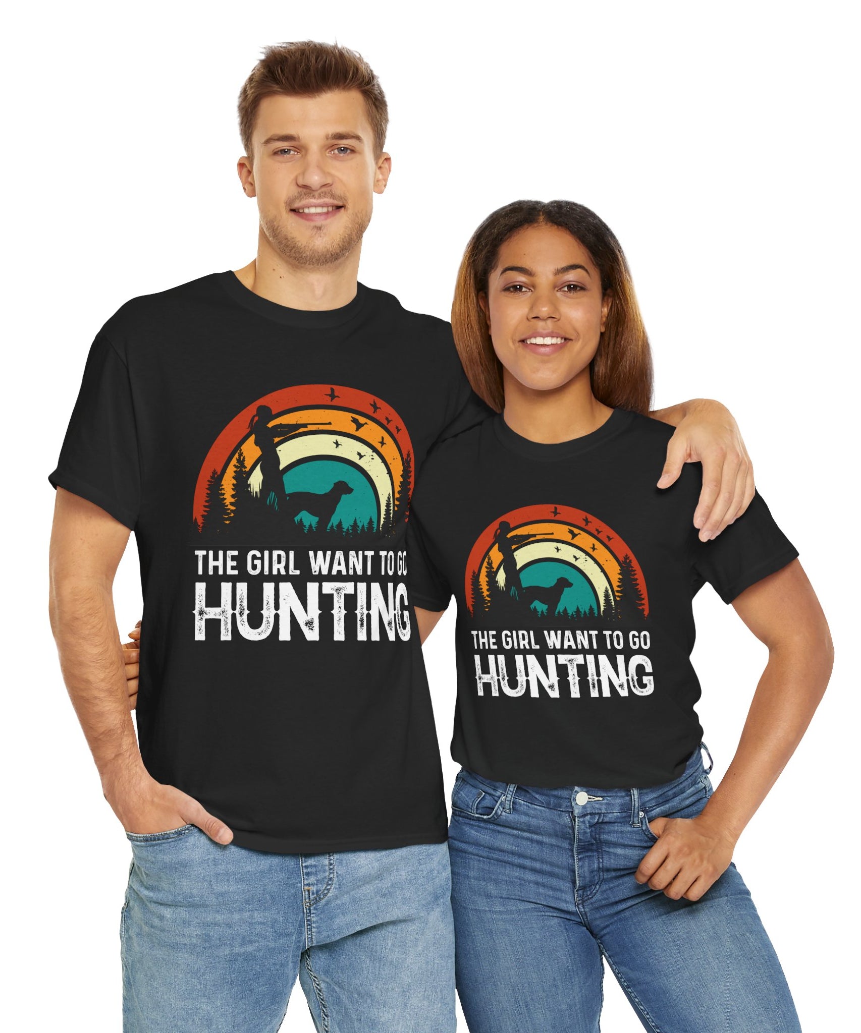 Retro Hunter Shirt – Birds & Pines