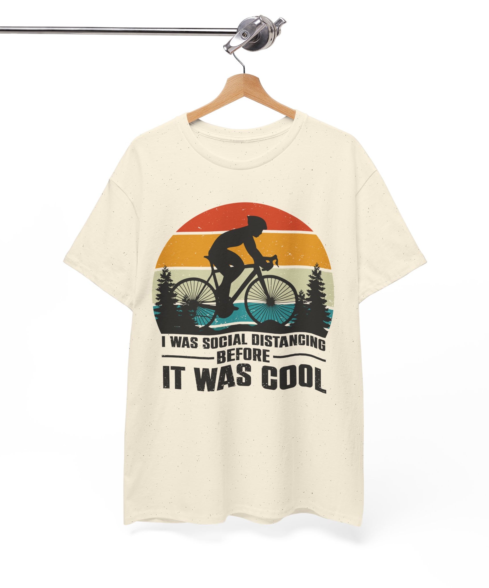 Retro Social Distancing Cyclist Tee | Gallory Hive