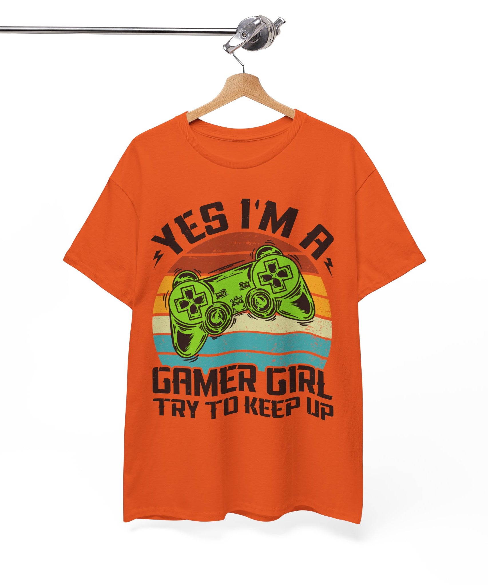 Retro Gamer Girl Tee - Gaming Vibes