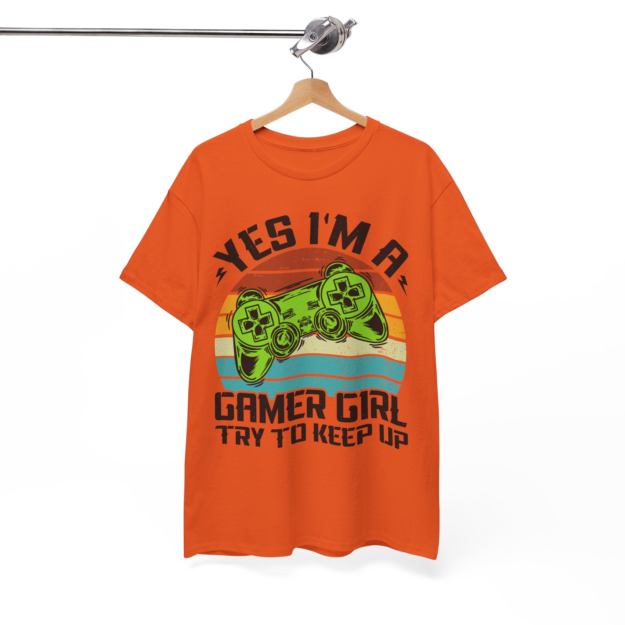 Retro Gamer Girl Tee - Gaming Vibes