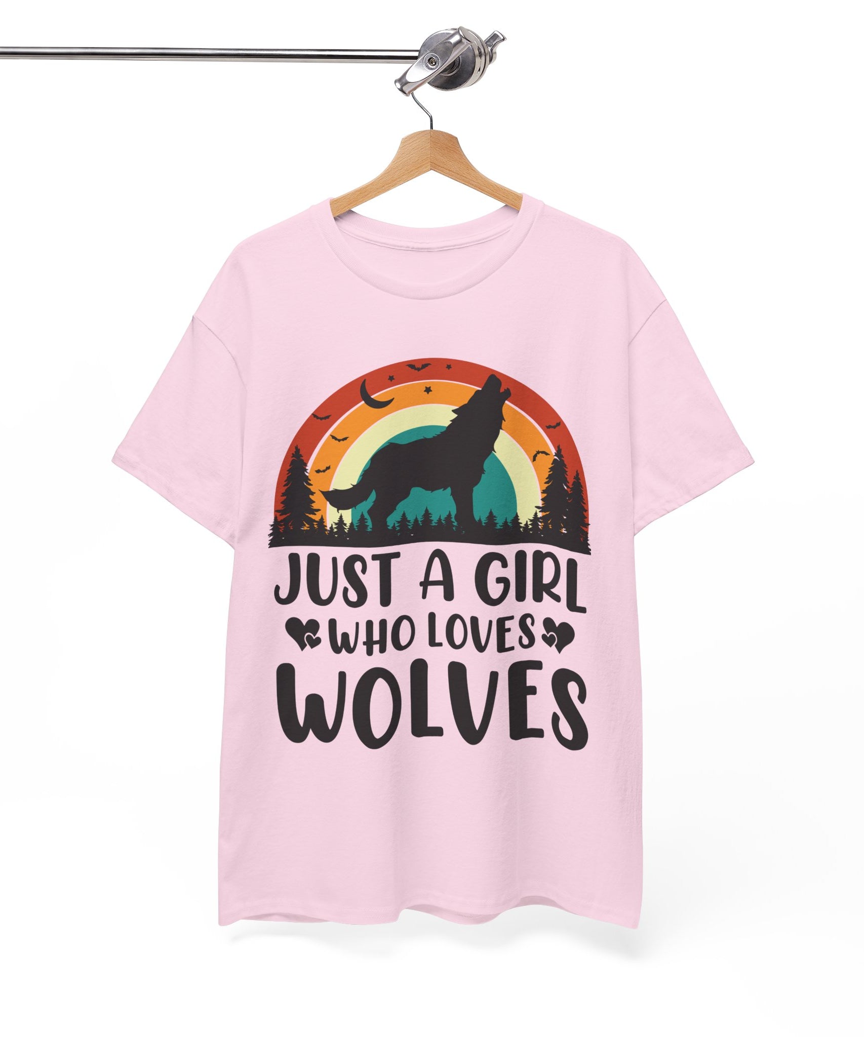 Vintage Wolf Lover Girl Tee | Gallory Hive