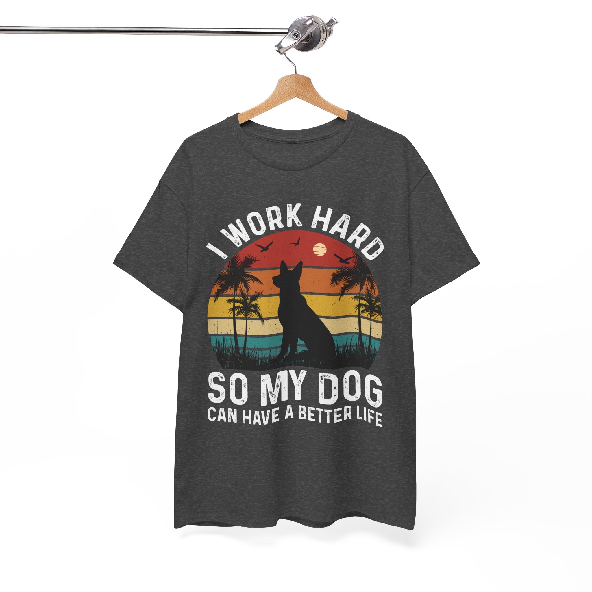 Retro Dog Lover Tee - Work Hard for My Pet | Gallory Hive