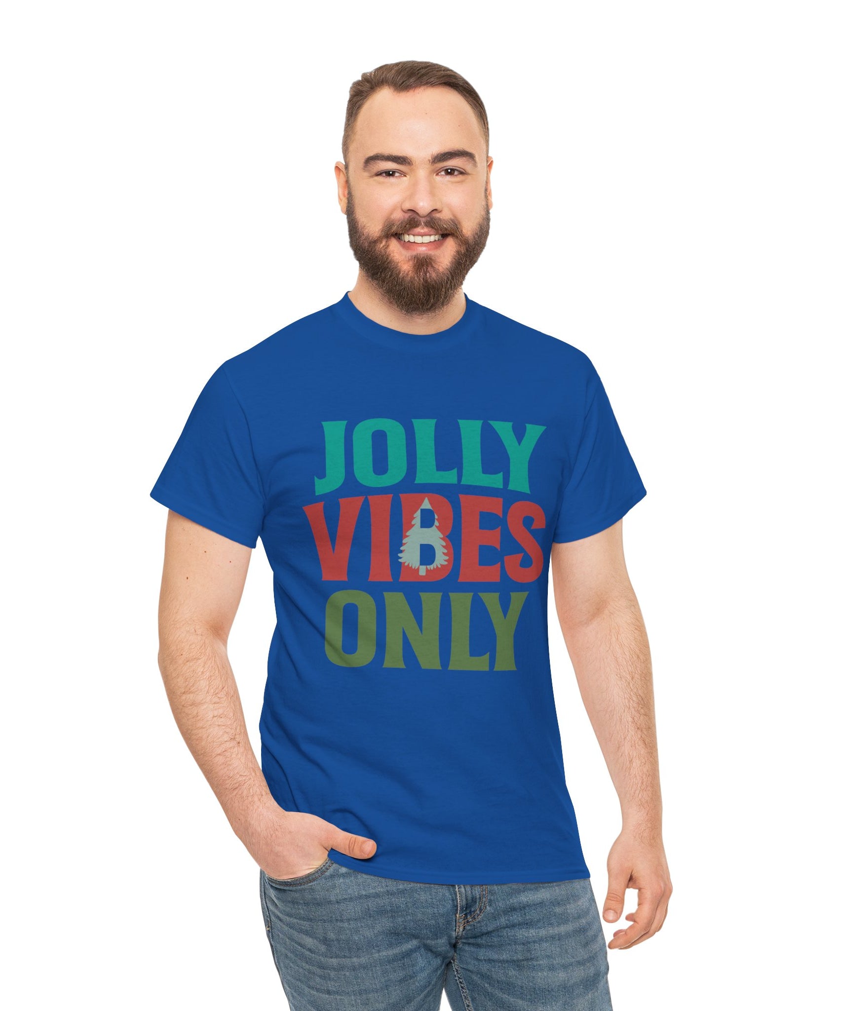 Festive Jolly Vibes Christmas T-Shirt | Gallory Hive