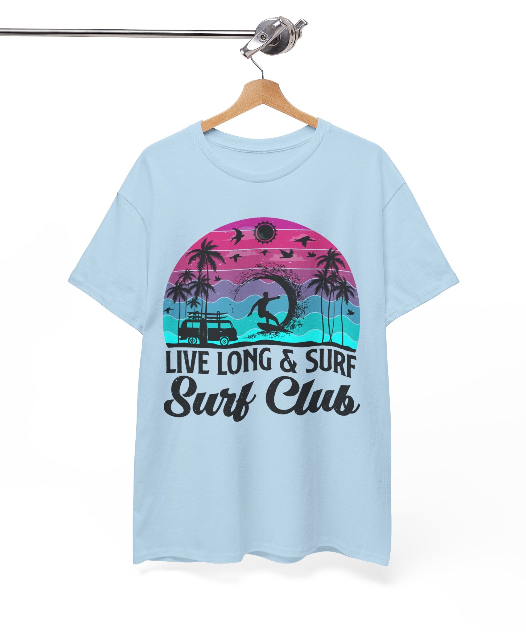 Surf Club Beach Sunset T-Shirt | Gallory Hive