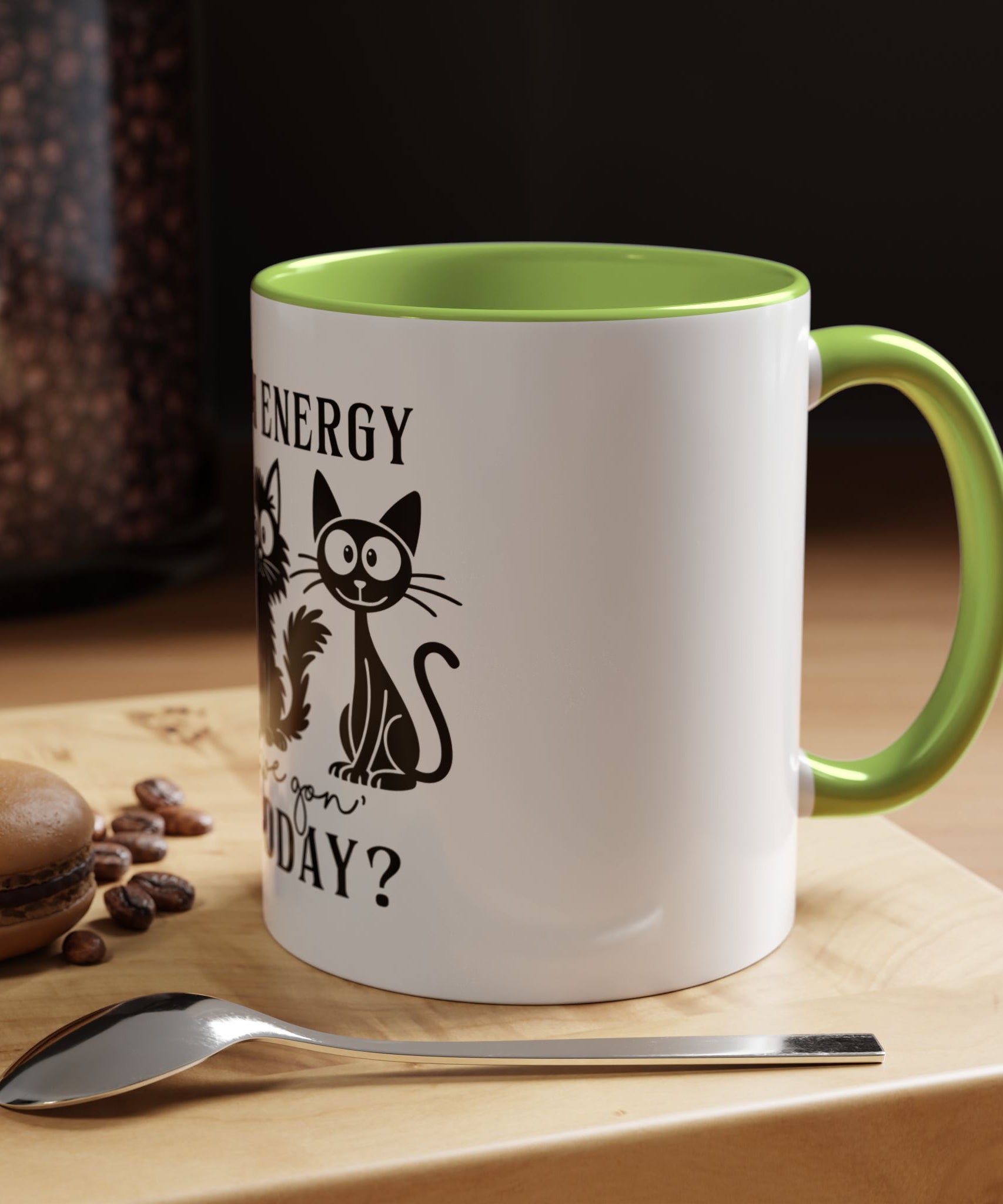 Quirky Cat Coffee Mug, Fun Kitty Mug for Cat Lovers, Gift for Pet Owners, Unique Cat-Themed Drinkware, Cute Cat Lover Present