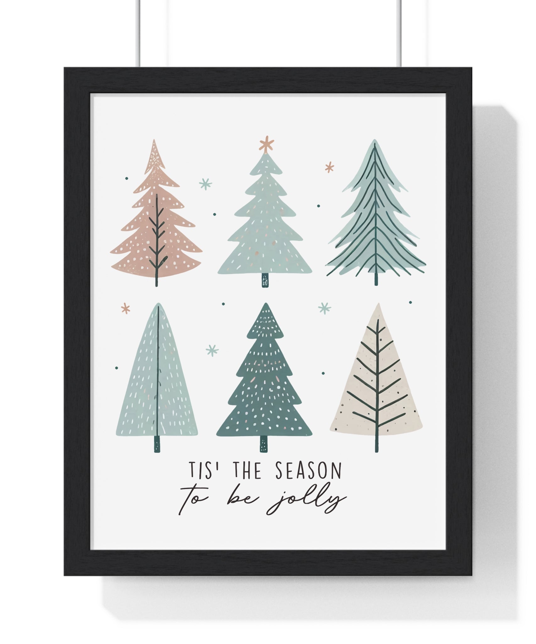 Tis' the Season to be Jolly Framed Wall Decor