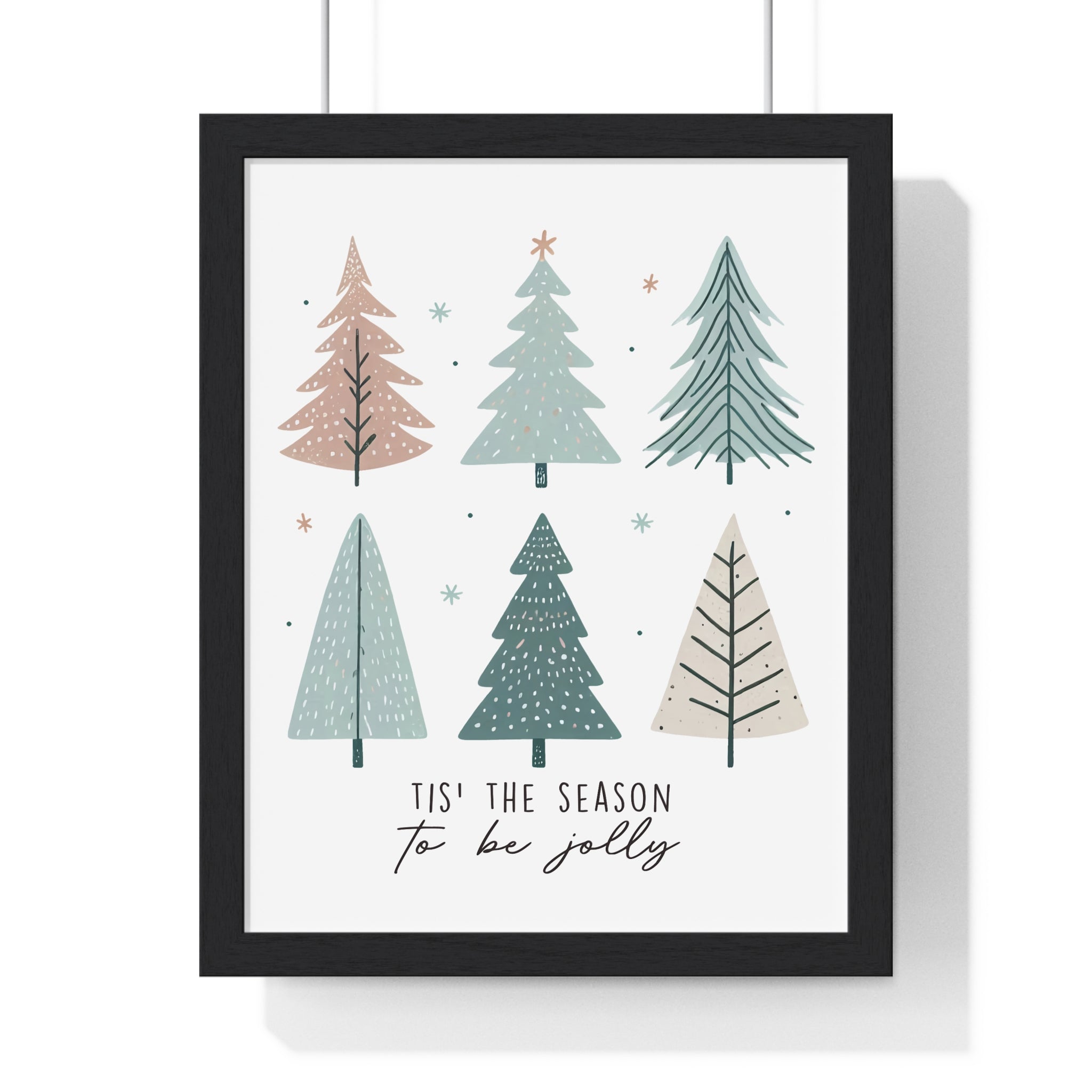 Tis' the Season to be Jolly Framed Wall Decor