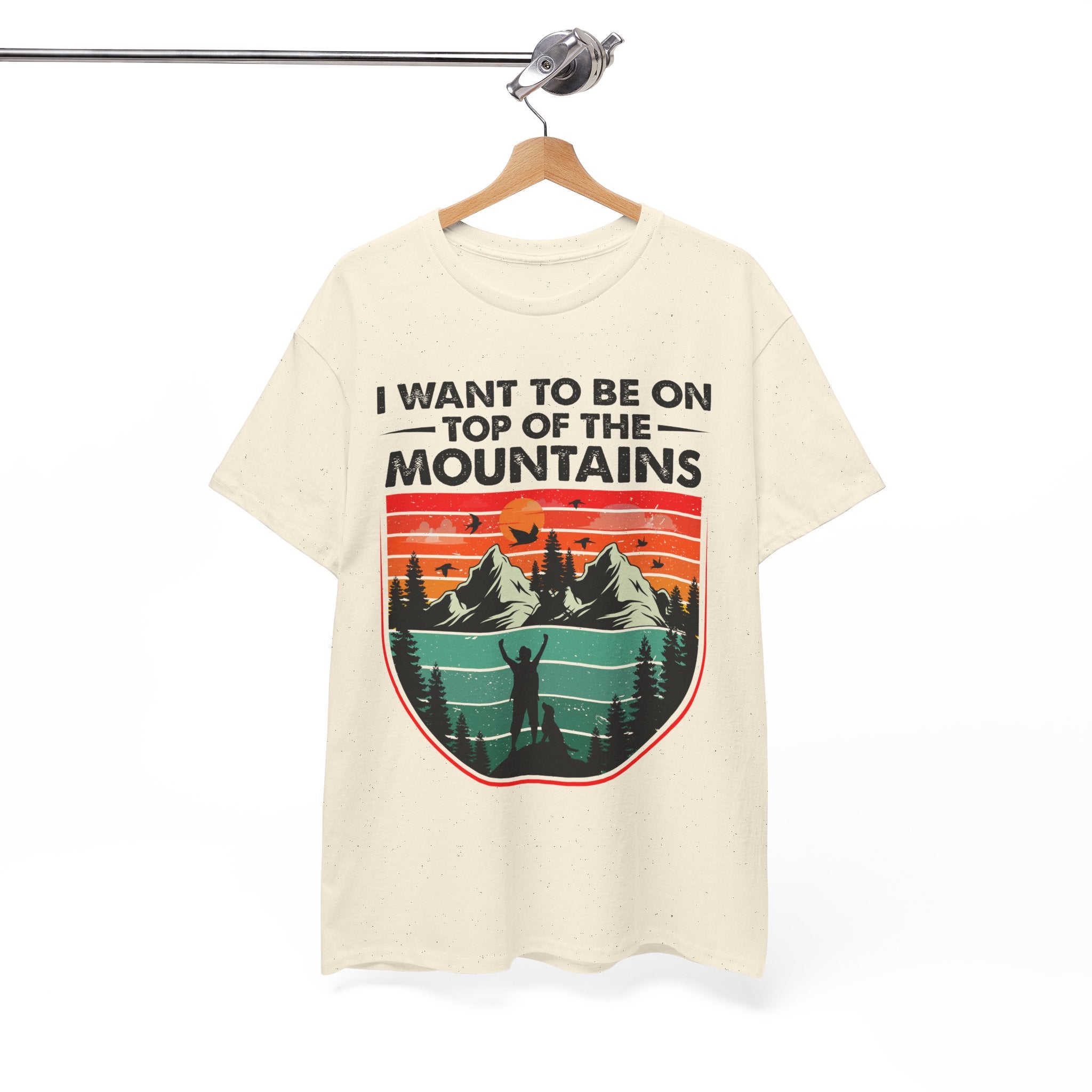 Retro Mountains T-Shirt - Adventure Vibes Tee