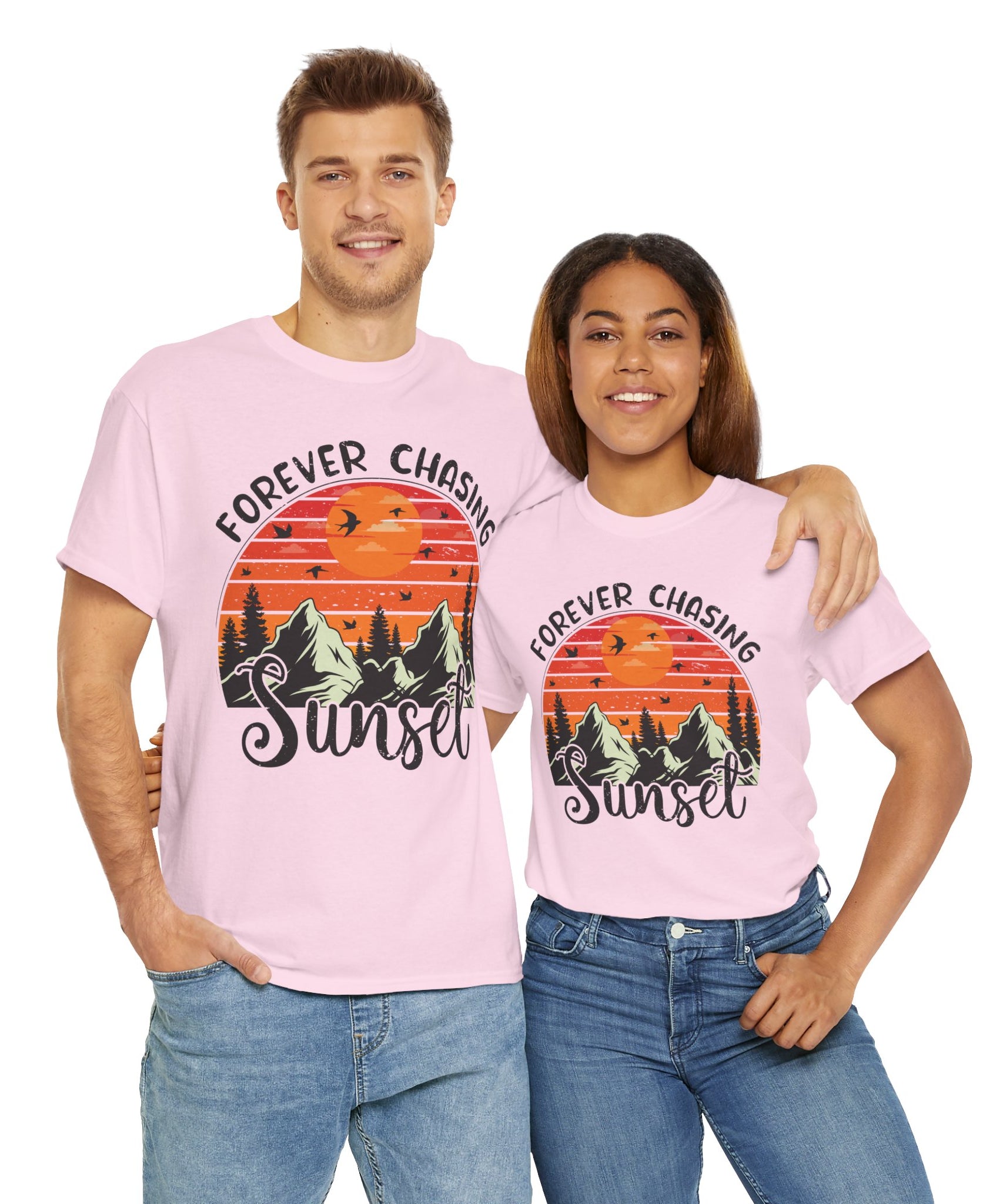 Sunset Mountain Scene T-Shirt