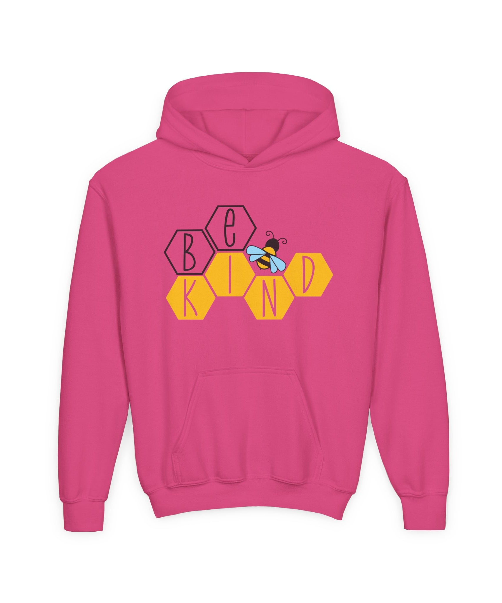 Unisex Kids Hoodie – Bee Kind & Cozy