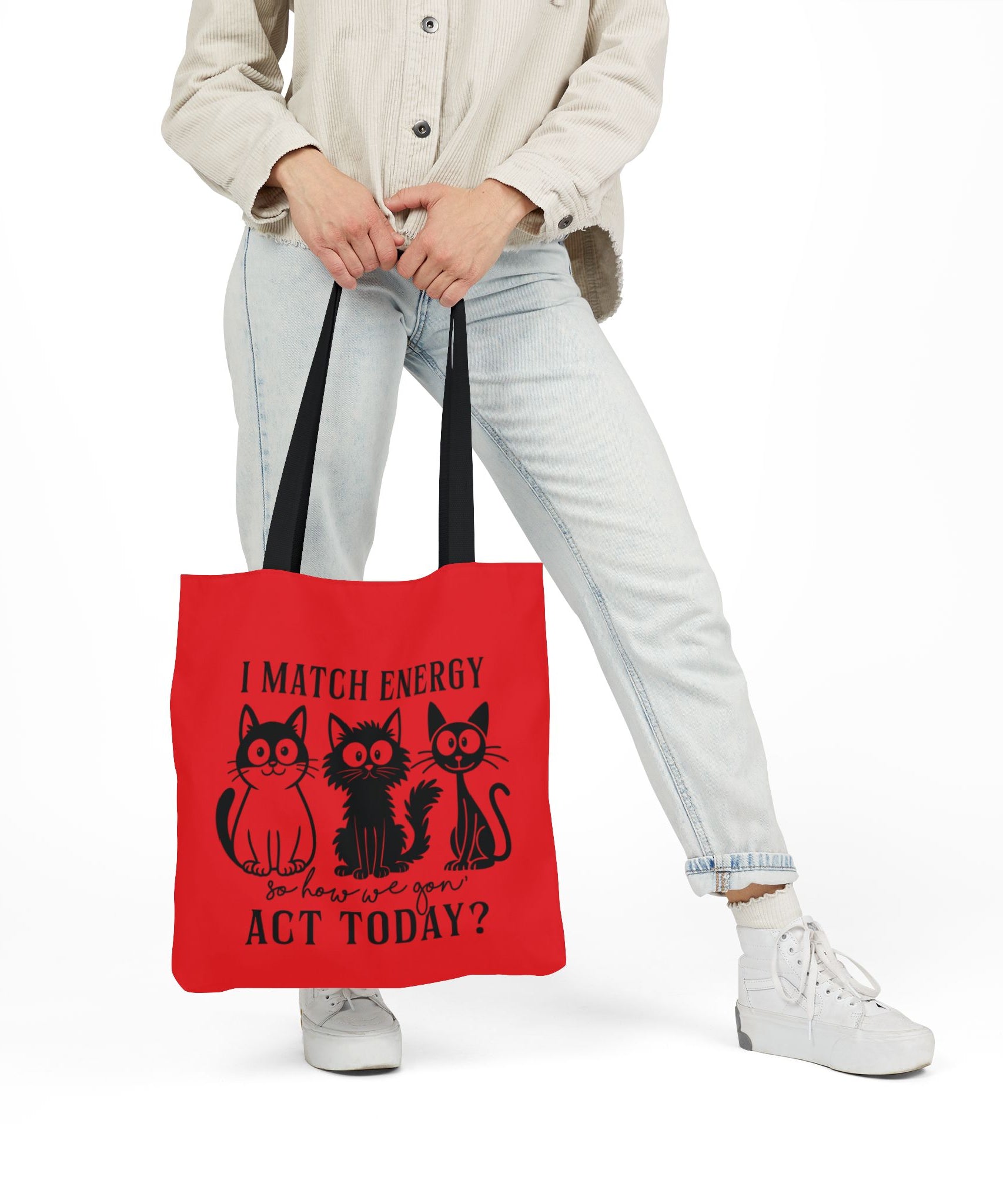 Cute Red Canvas Tote – Reusable Bag