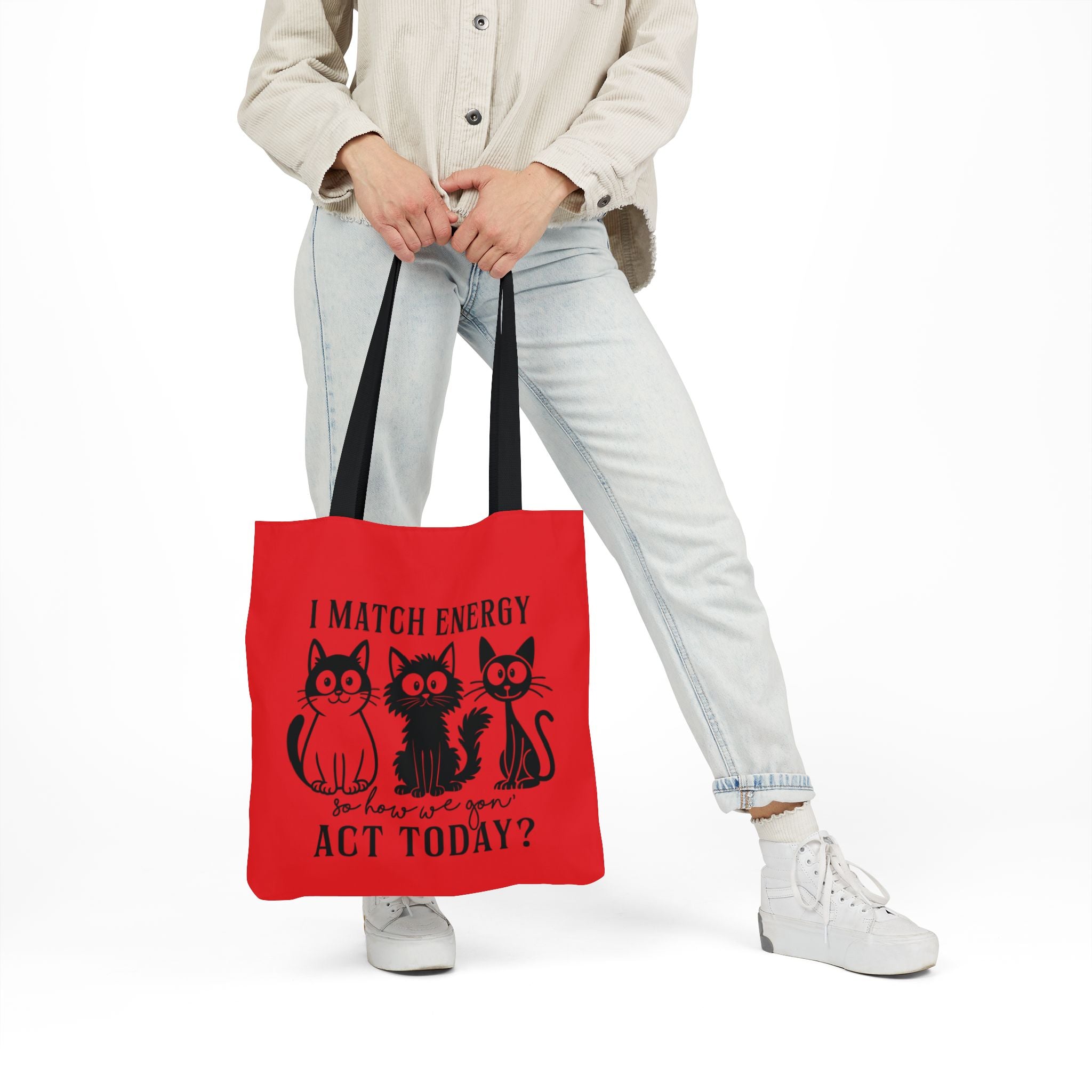 Cute Red Canvas Tote – Reusable Bag