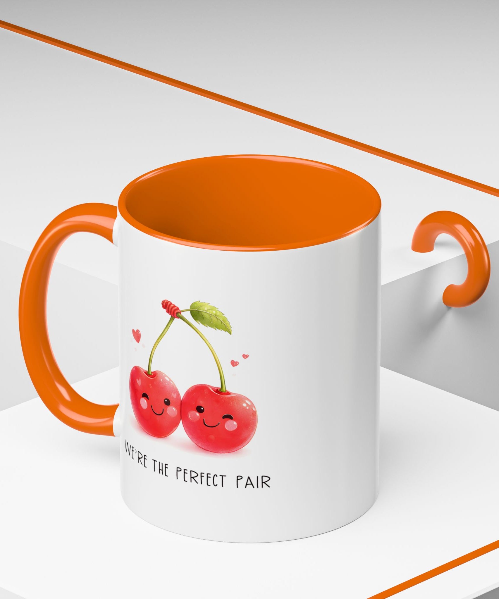 Funny Cherry Couple Ceramic Coffee Mug | Gallory Hive