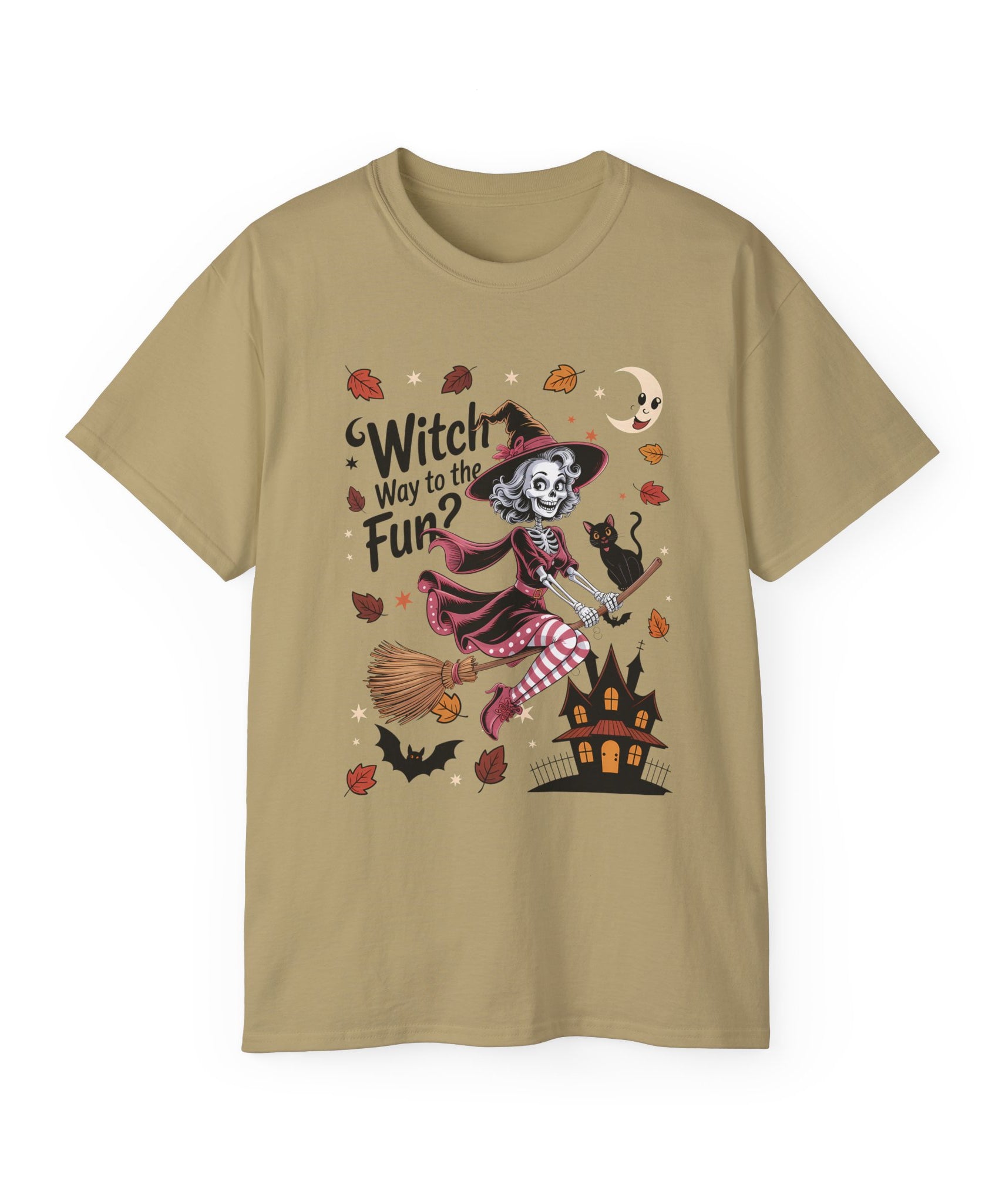 Spooky Cute Witch Ride Halloween Shirt | Gallory Hive