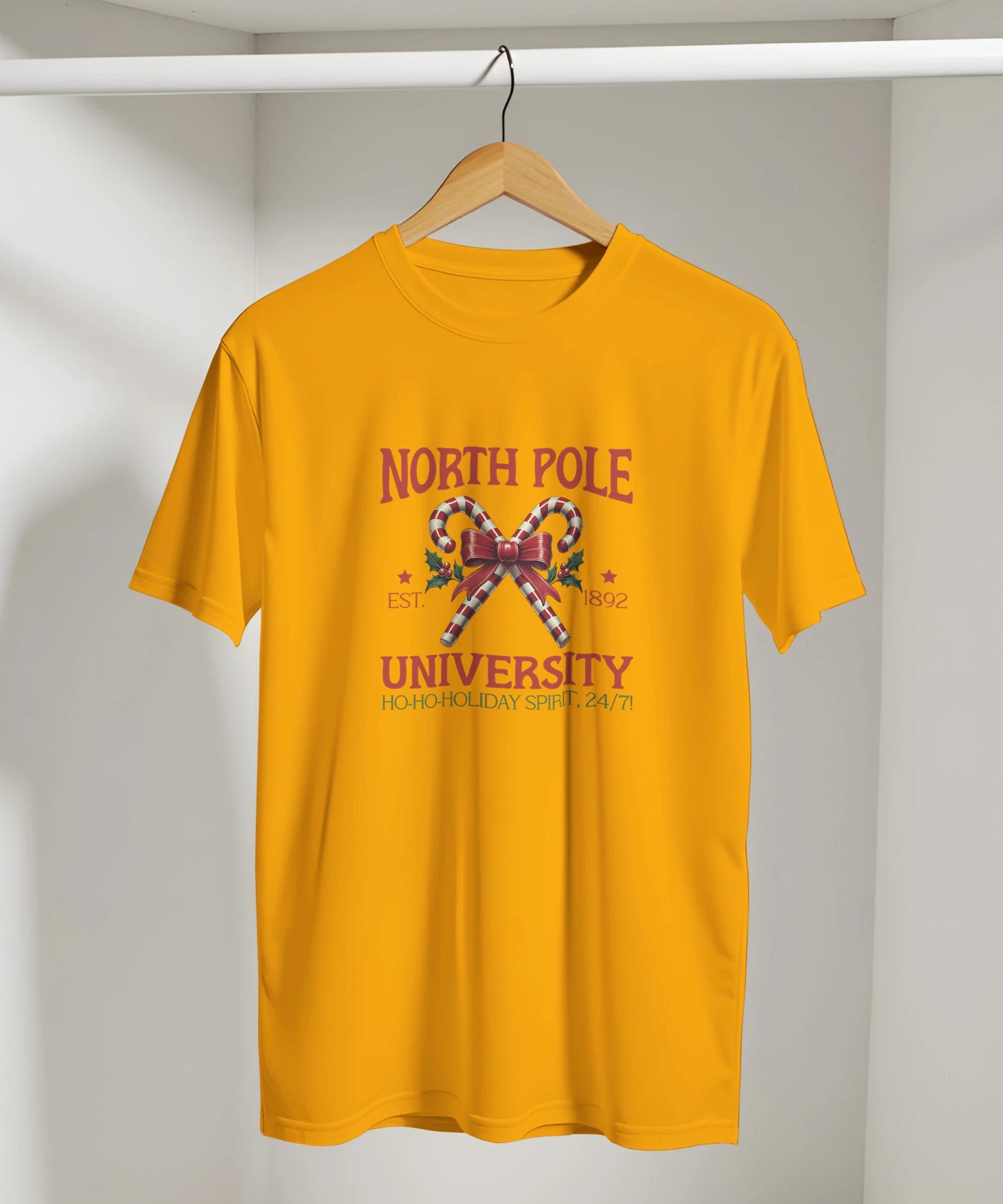 North Pole University Christmas T-Shirt | Gallory Hive