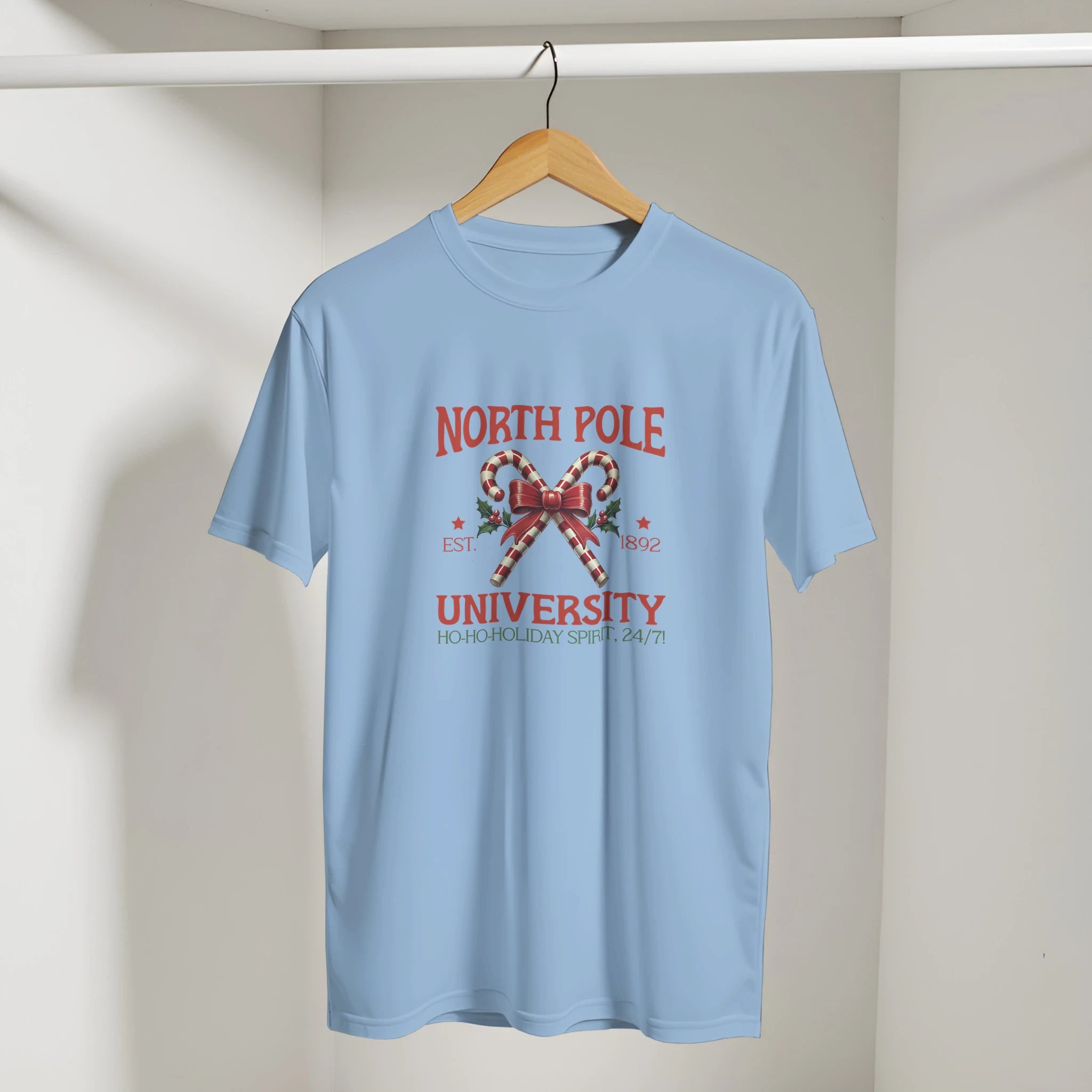 North Pole University Christmas T-Shirt | Gallory Hive