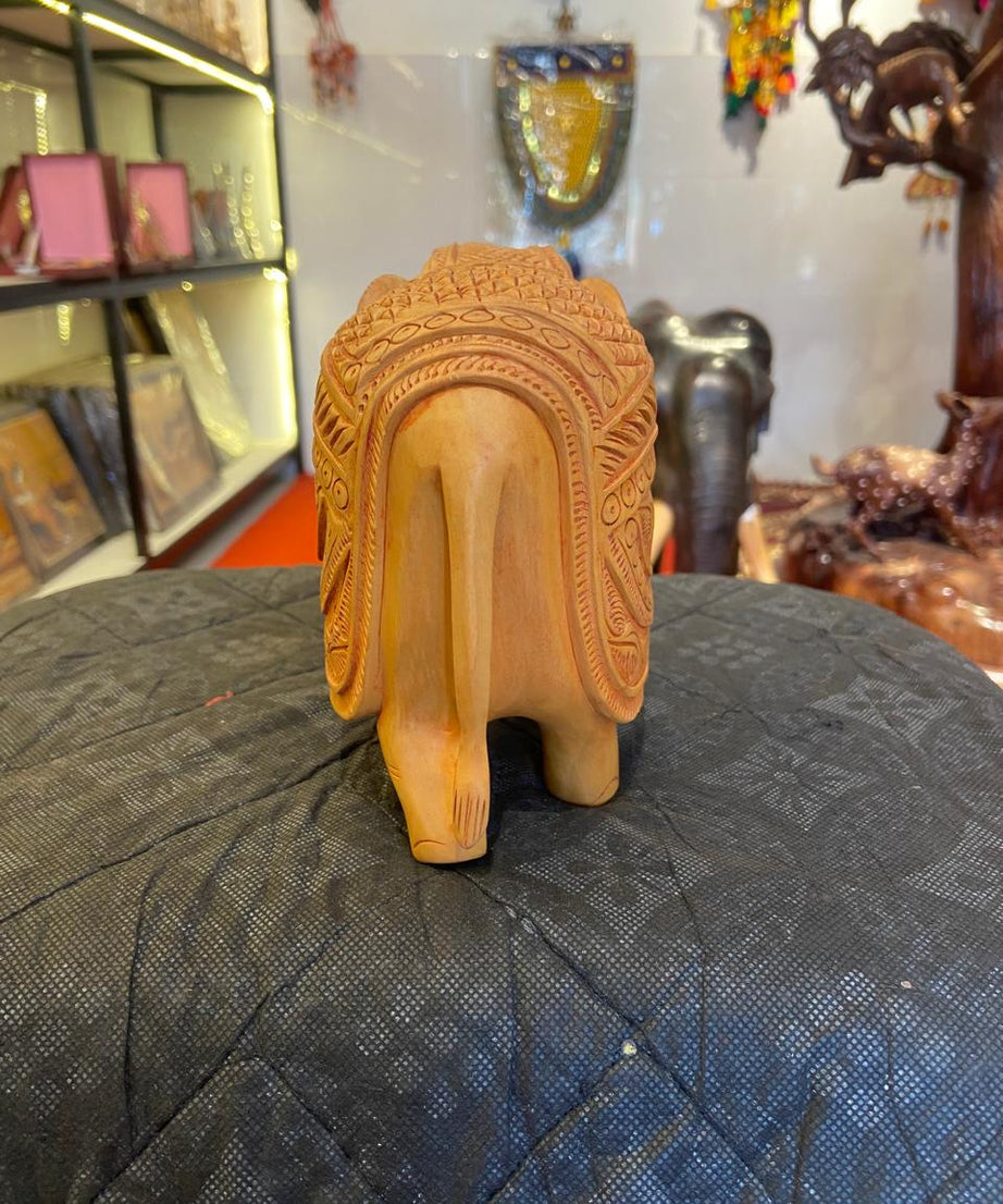 Handcrafted Wooden Elephant Sculpture | Gallory Hive