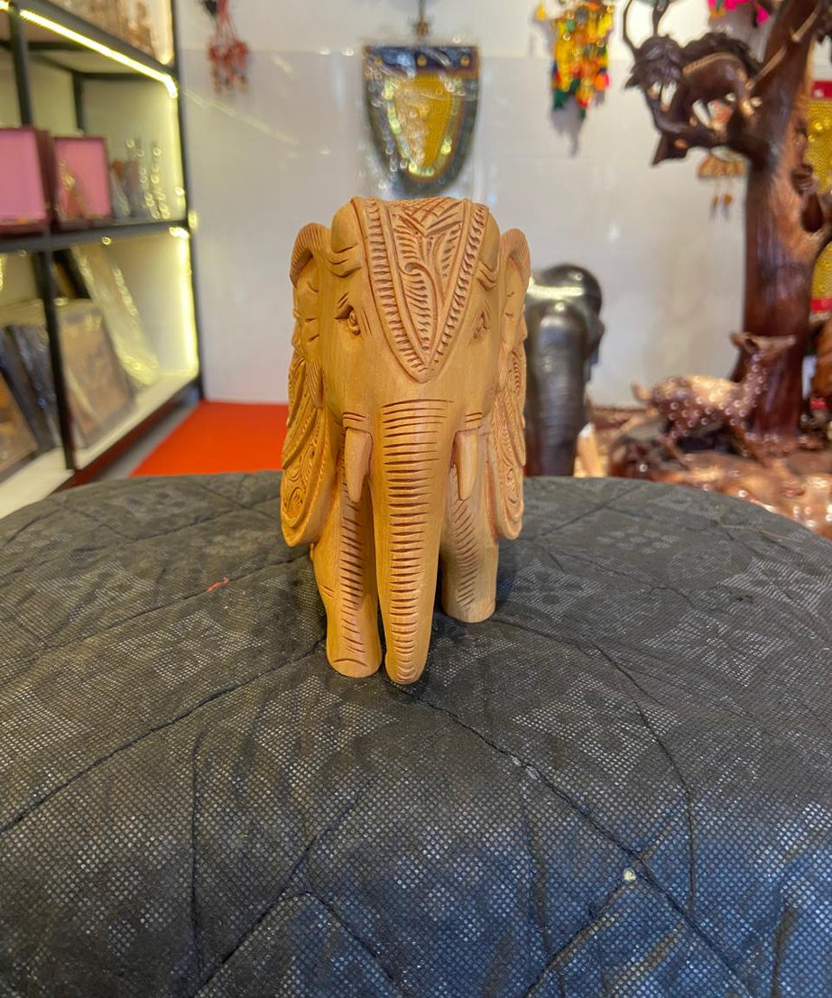 Handcrafted Wooden Elephant Sculpture | Gallory Hive