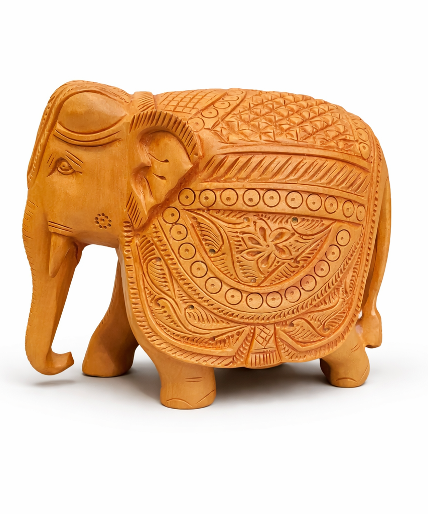 Handcrafted Wooden Elephant Sculpture | Gallory Hive