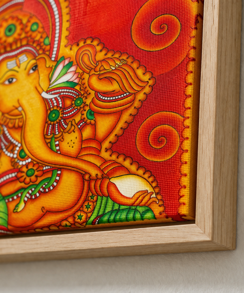 Premium Lord Ganesha Canvas Drawing Wall Art | Gallory Hive
