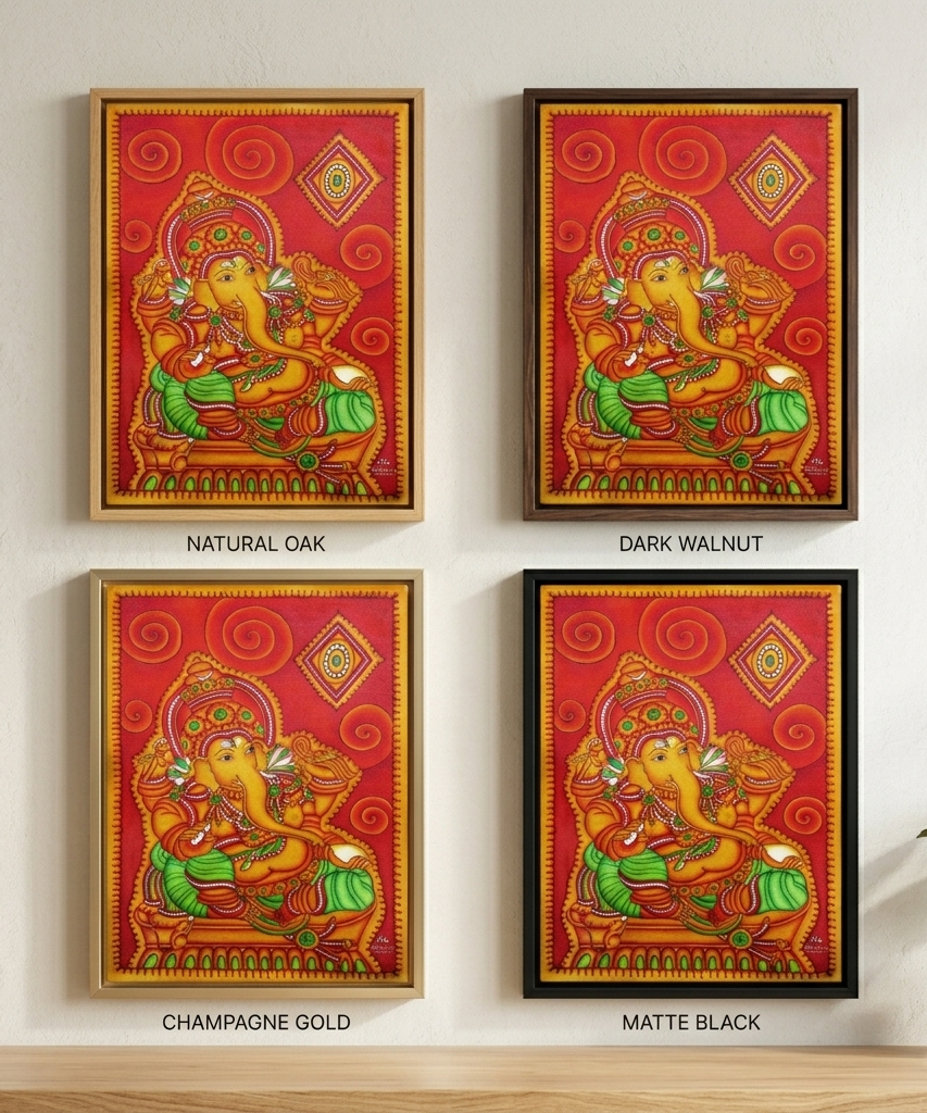 Premium Lord Ganesha Canvas Drawing Wall Art | Gallory Hive