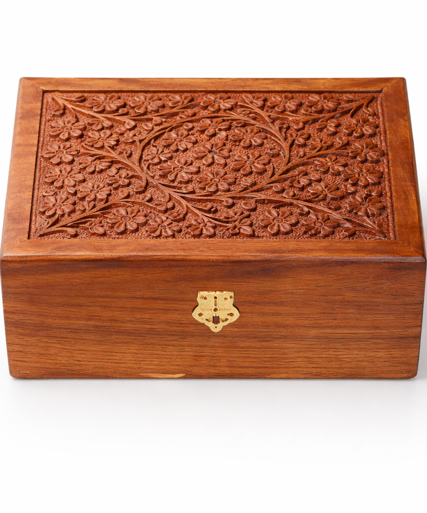 Handcrafted Wooden Jewellery Box | Gallory Hive