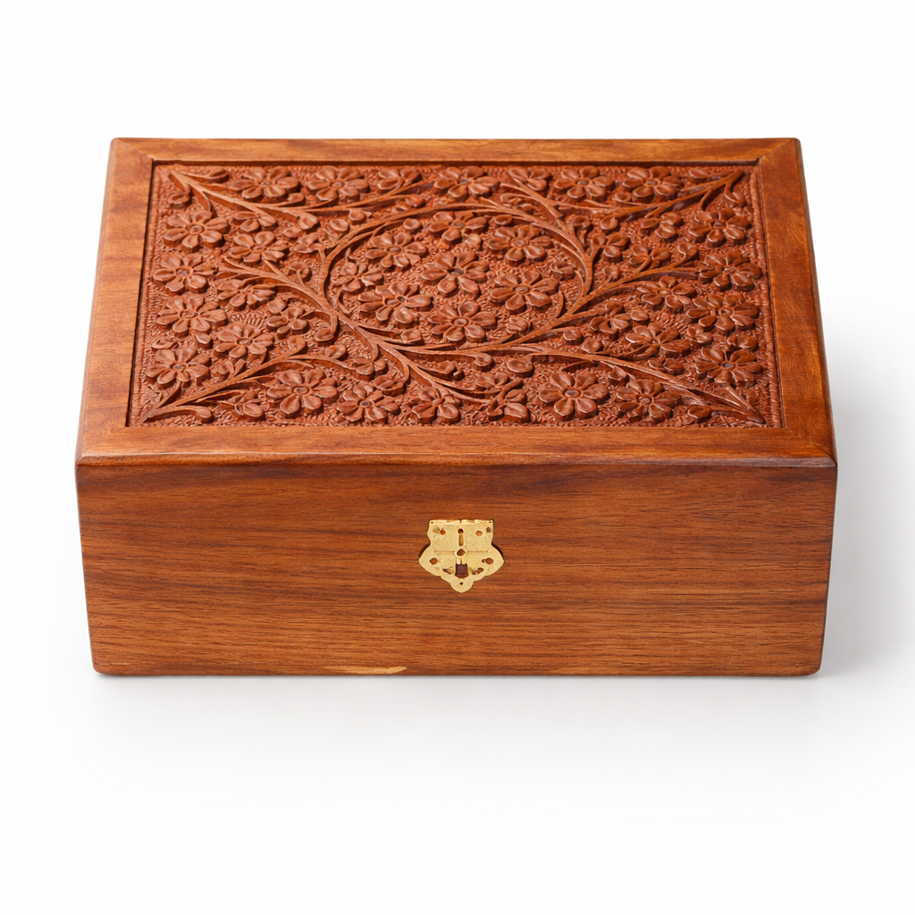 Handcrafted Wooden Jewellery Box | Gallory Hive