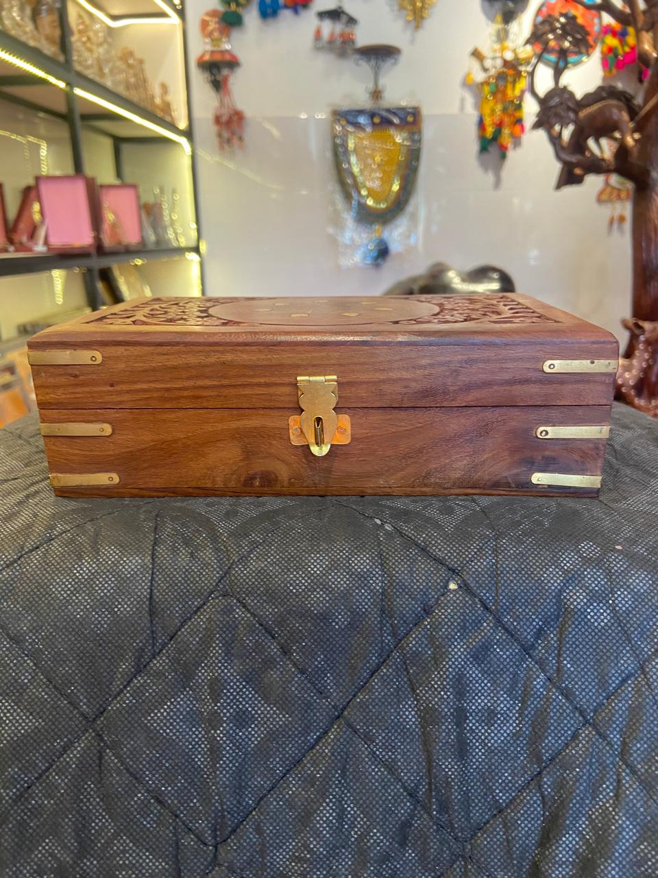 Handcrafted Wooden Jewellery Box | Gallory Hive