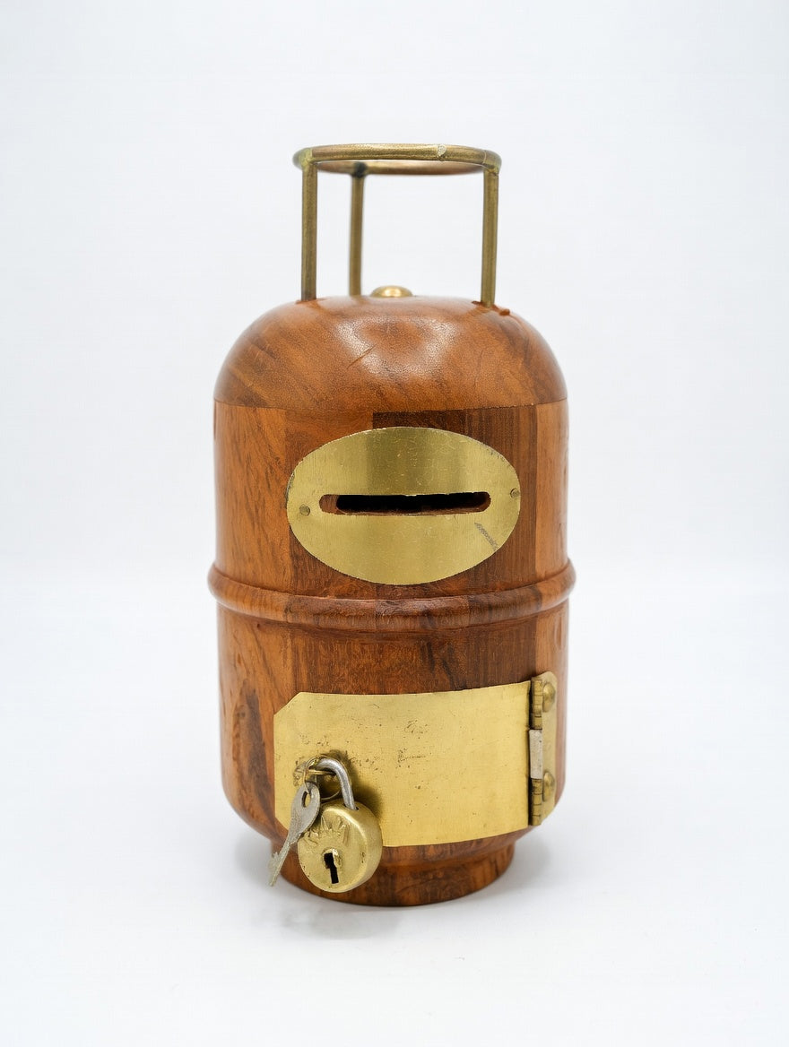 Handcrafted Wooden Money Box Coin Bank | Gallory Hive
