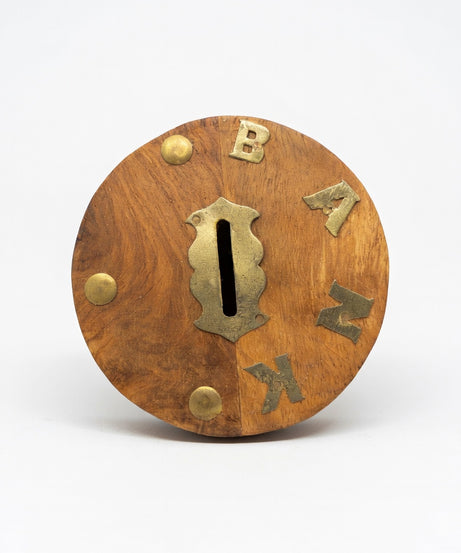 Handcrafted Wooden Money Box Coin Bank | Gallory Hive
