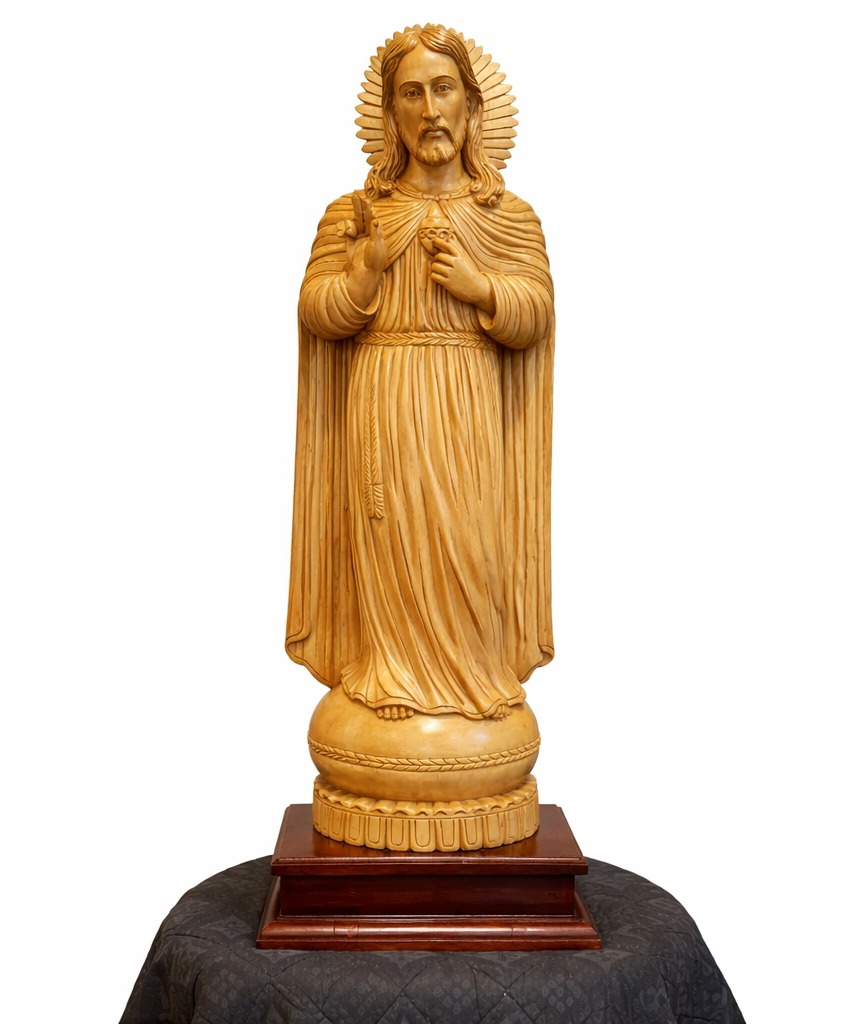 Handcrafted Wooden Jesus Christ Sculpture | Gallory Hive